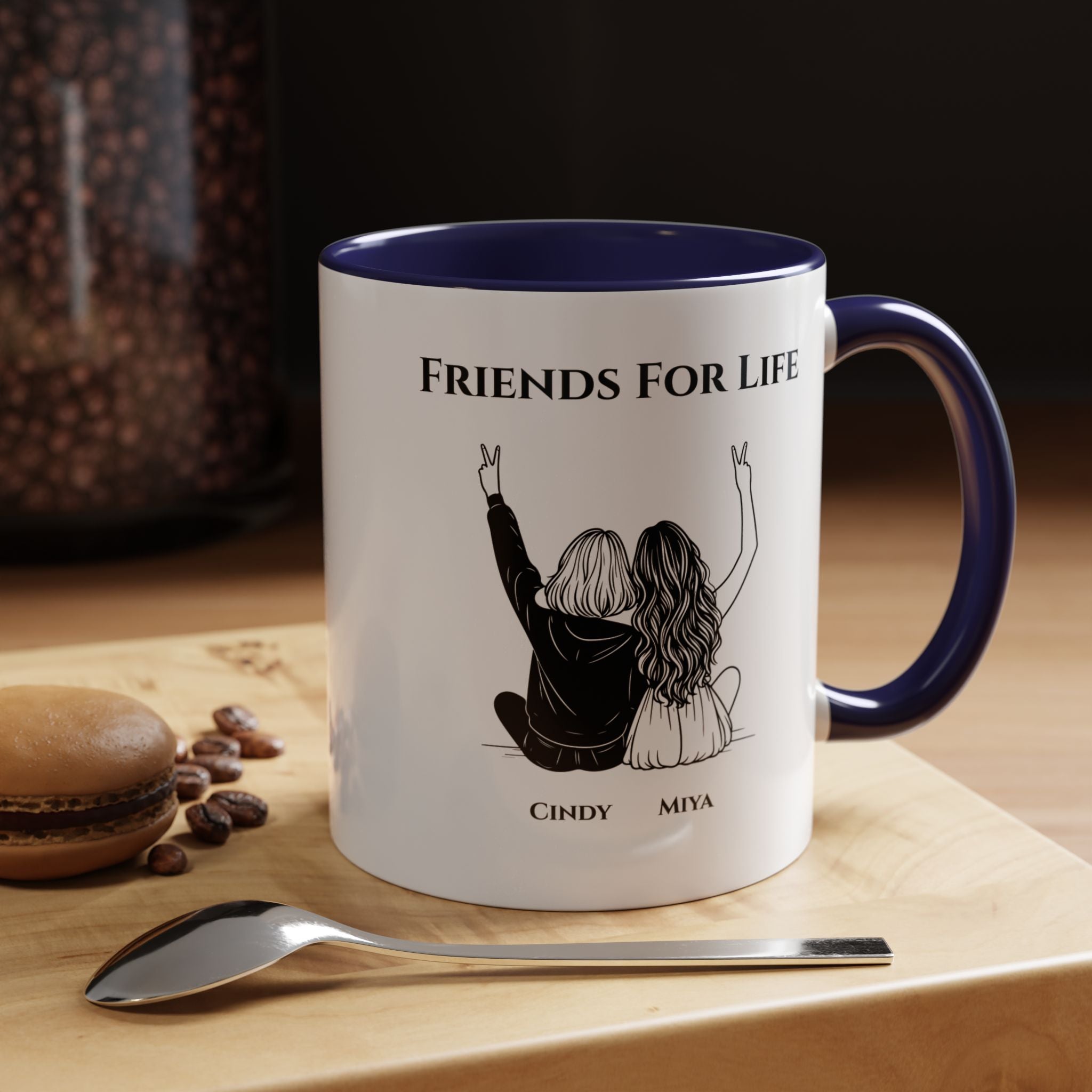 Friends For Life | Funny Coffee Mug, Sarcastic Tea Cup, Unique Gift Idea