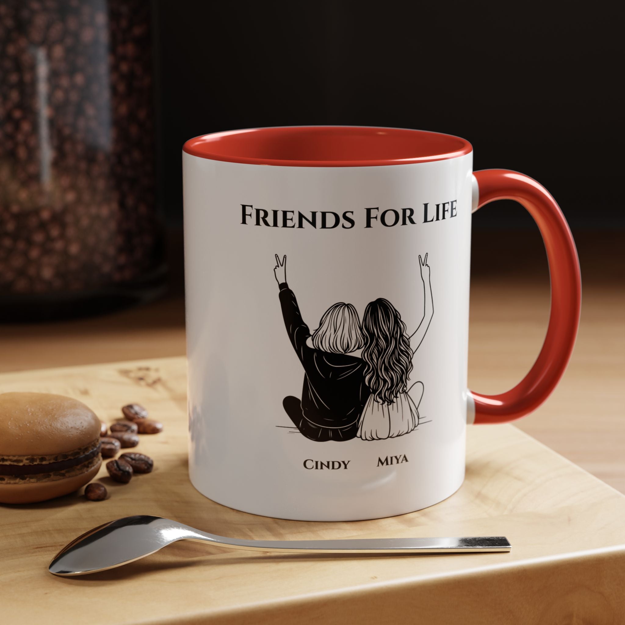 Friends For Life | Funny Coffee Mug, Sarcastic Tea Cup, Unique Gift Idea