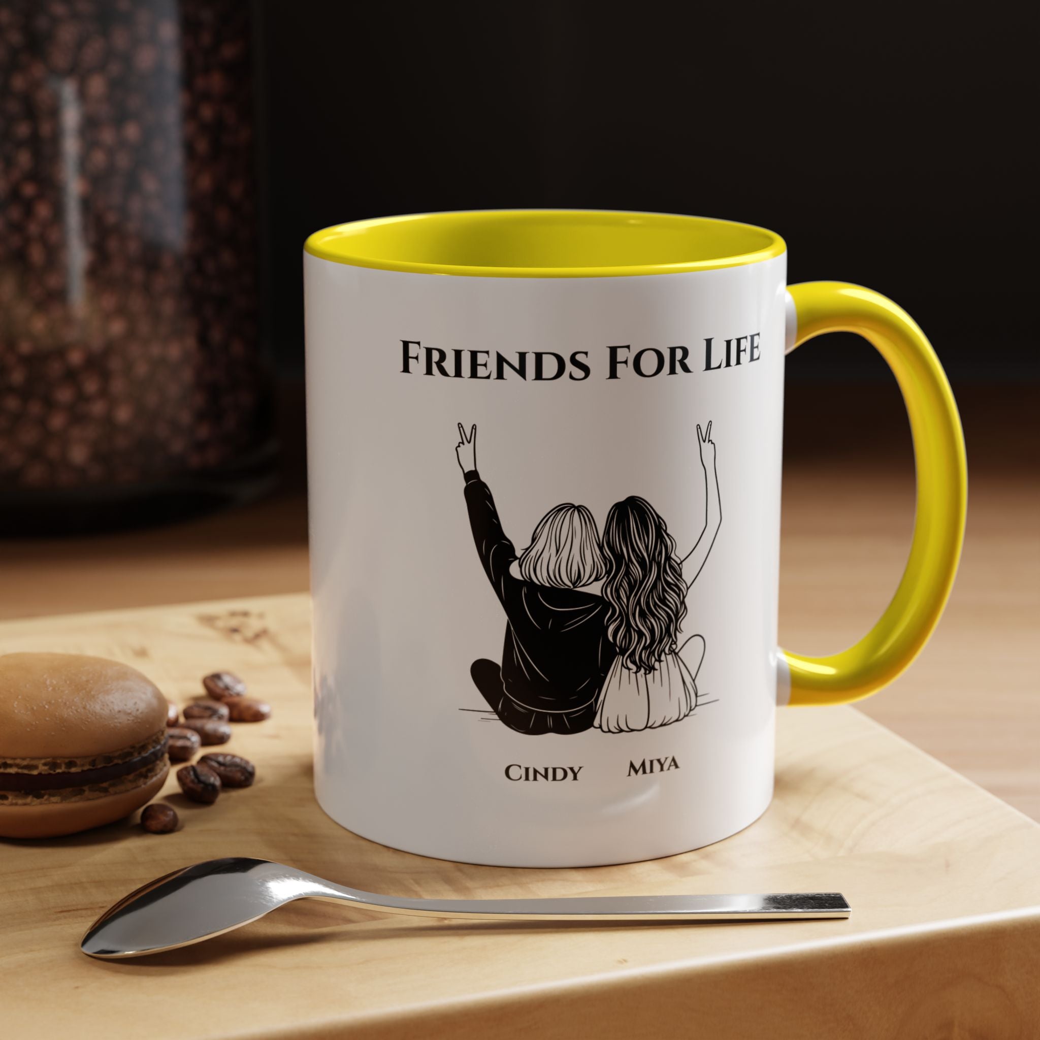 Friends For Life | Funny Coffee Mug, Sarcastic Tea Cup, Unique Gift Idea
