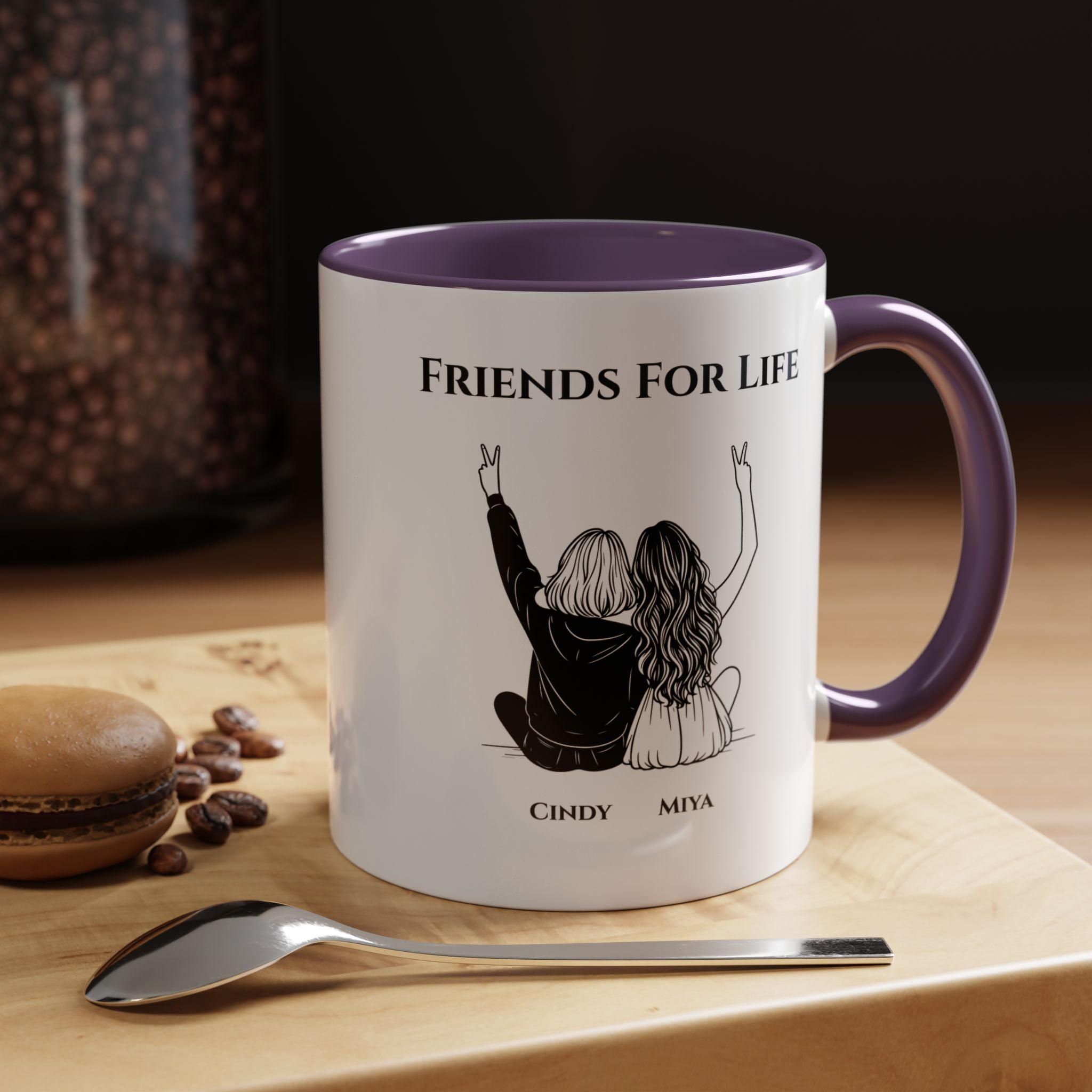 Friends For Life | Funny Coffee Mug, Sarcastic Tea Cup, Unique Gift Idea