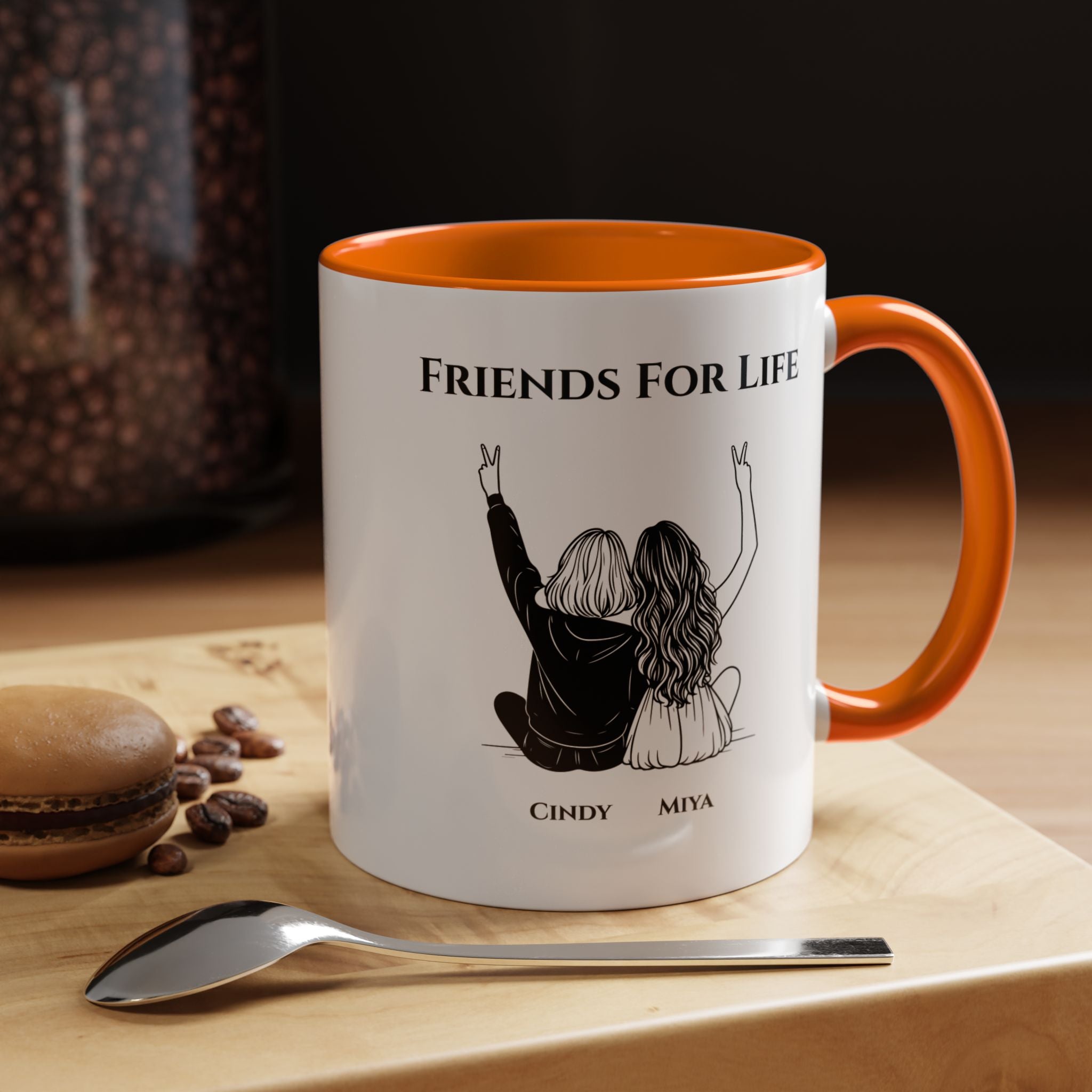 Friends For Life | Funny Coffee Mug, Sarcastic Tea Cup, Unique Gift Idea