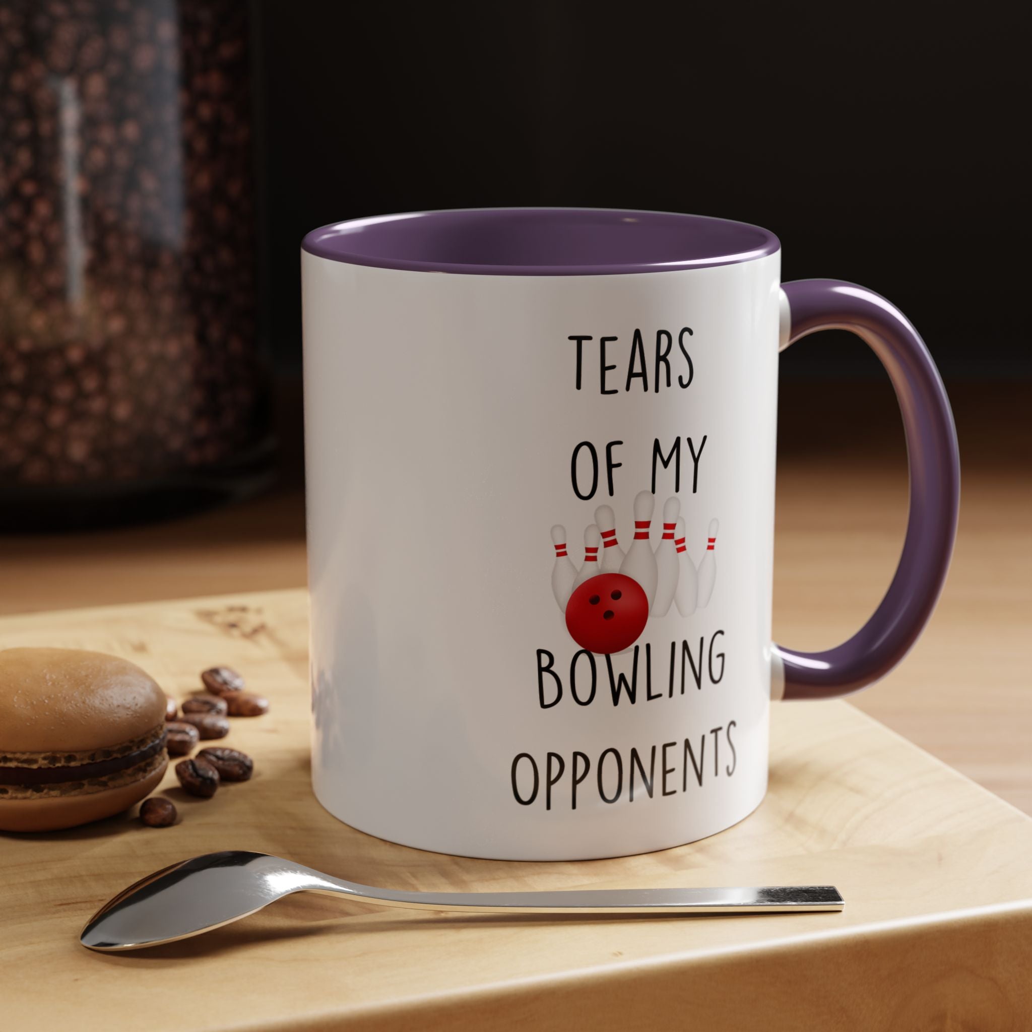 Funny Coffee Mug, Personalized Mug, Tears Of My Bowling Opponents, Accent Cup (11, 15oz), Sarcastic Mug,  Tea Coffee Cup, Gift Under 20