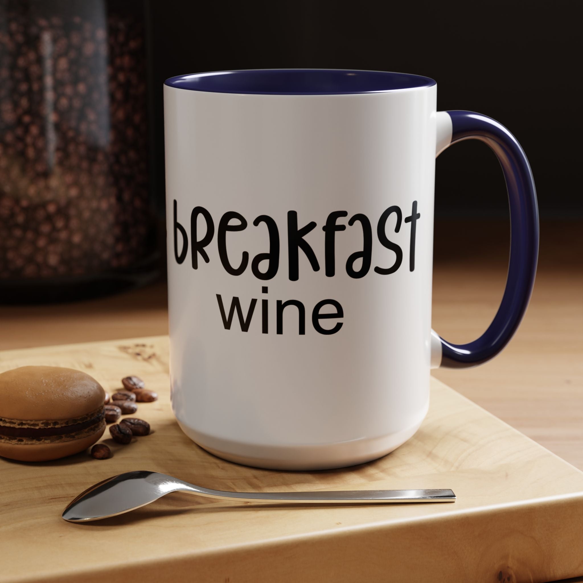 Funny Coffee Mug, Personalized Mug Breakfast Wine Accent Cup (11, 15oz), Gift Under 20, White Elephant gift