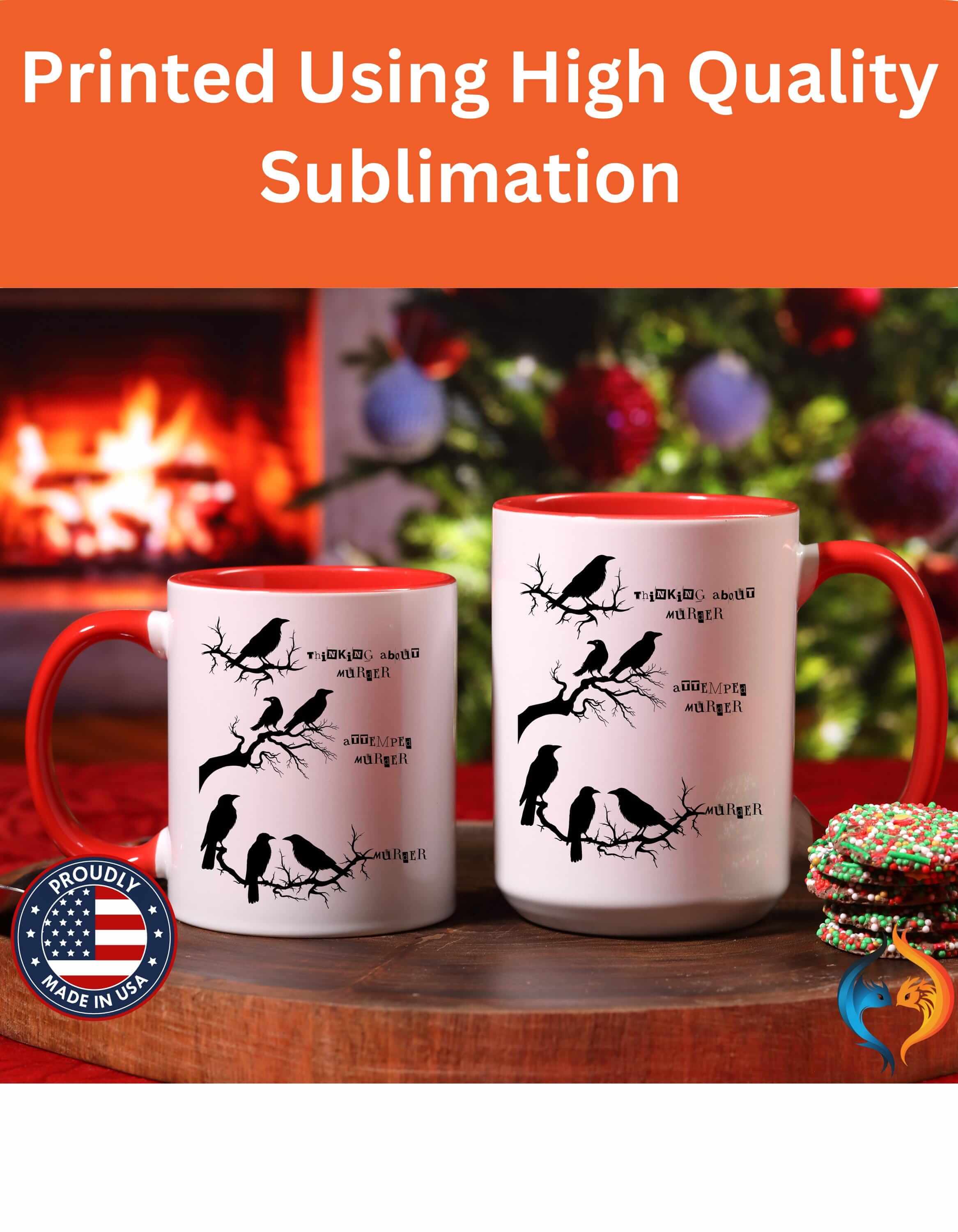 Crow Murder Meme 15Oz Under Personalized Funny Mug