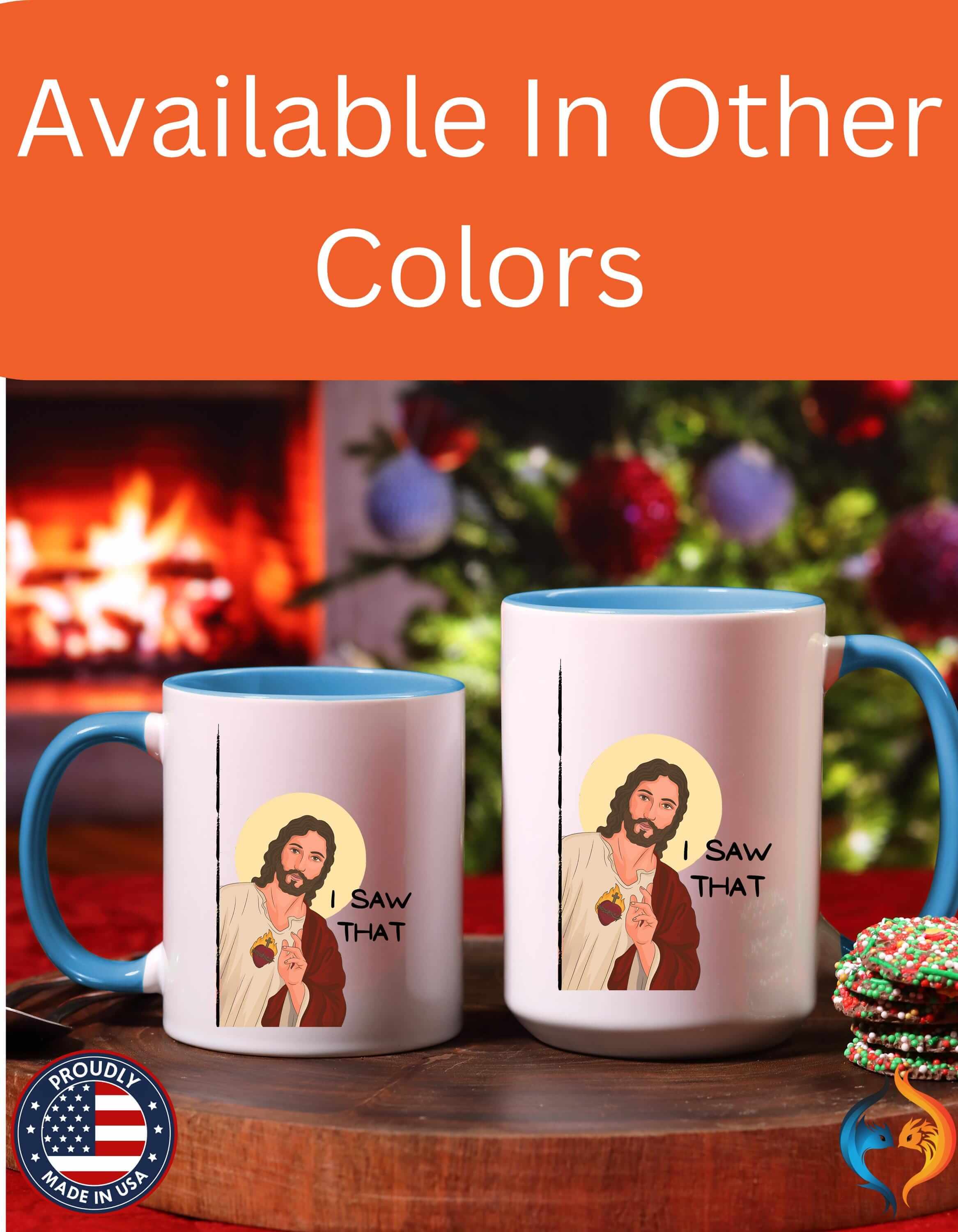 Jesus Peeking I Saw That 15Oz Great Atheists Faith Lovers Under Per...