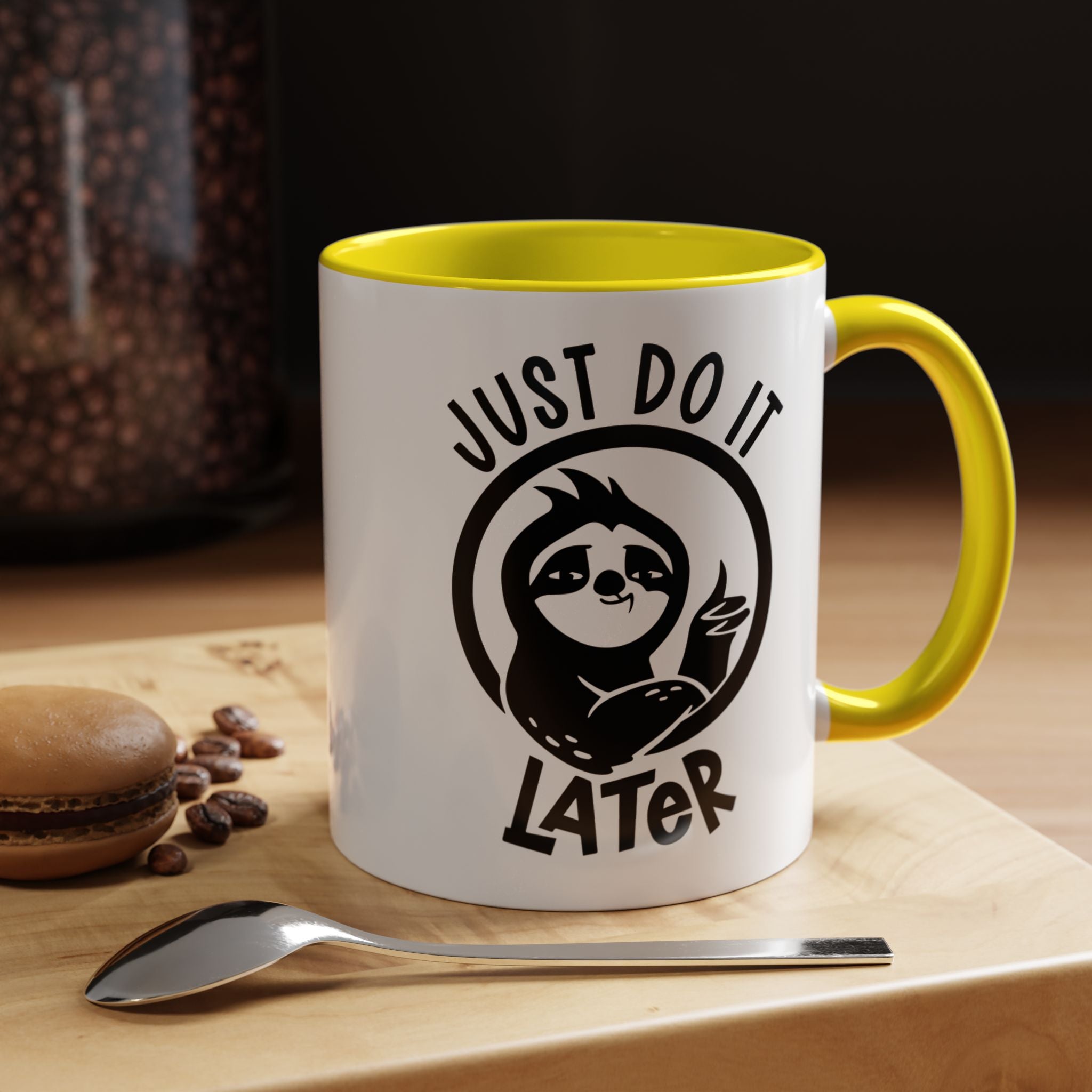 Just Do It Later | Funny Coffee Mug, Sarcastic Tea Cup, Unique Gift Idea