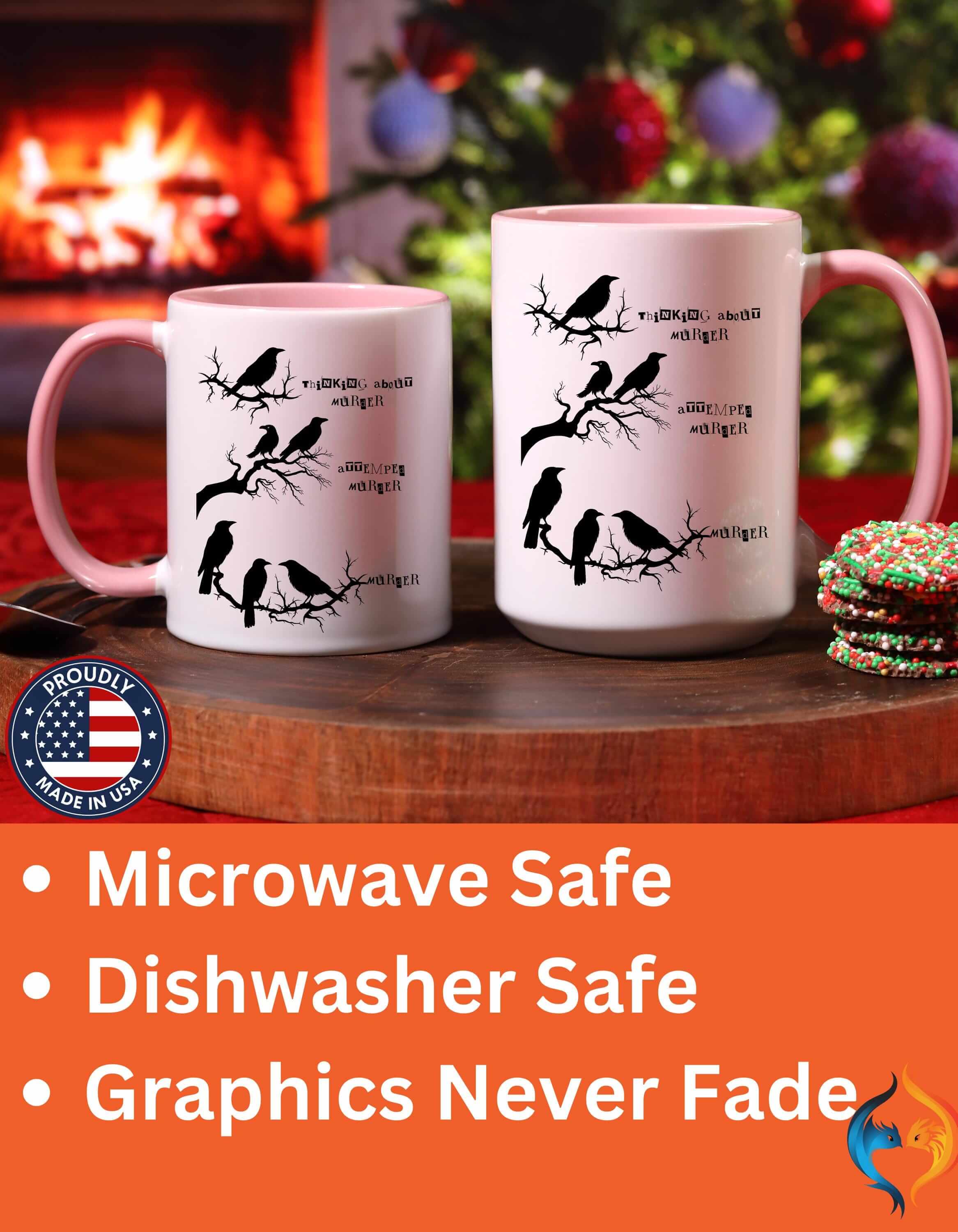 Crow Murder Meme 15Oz Under Personalized Funny Mug
