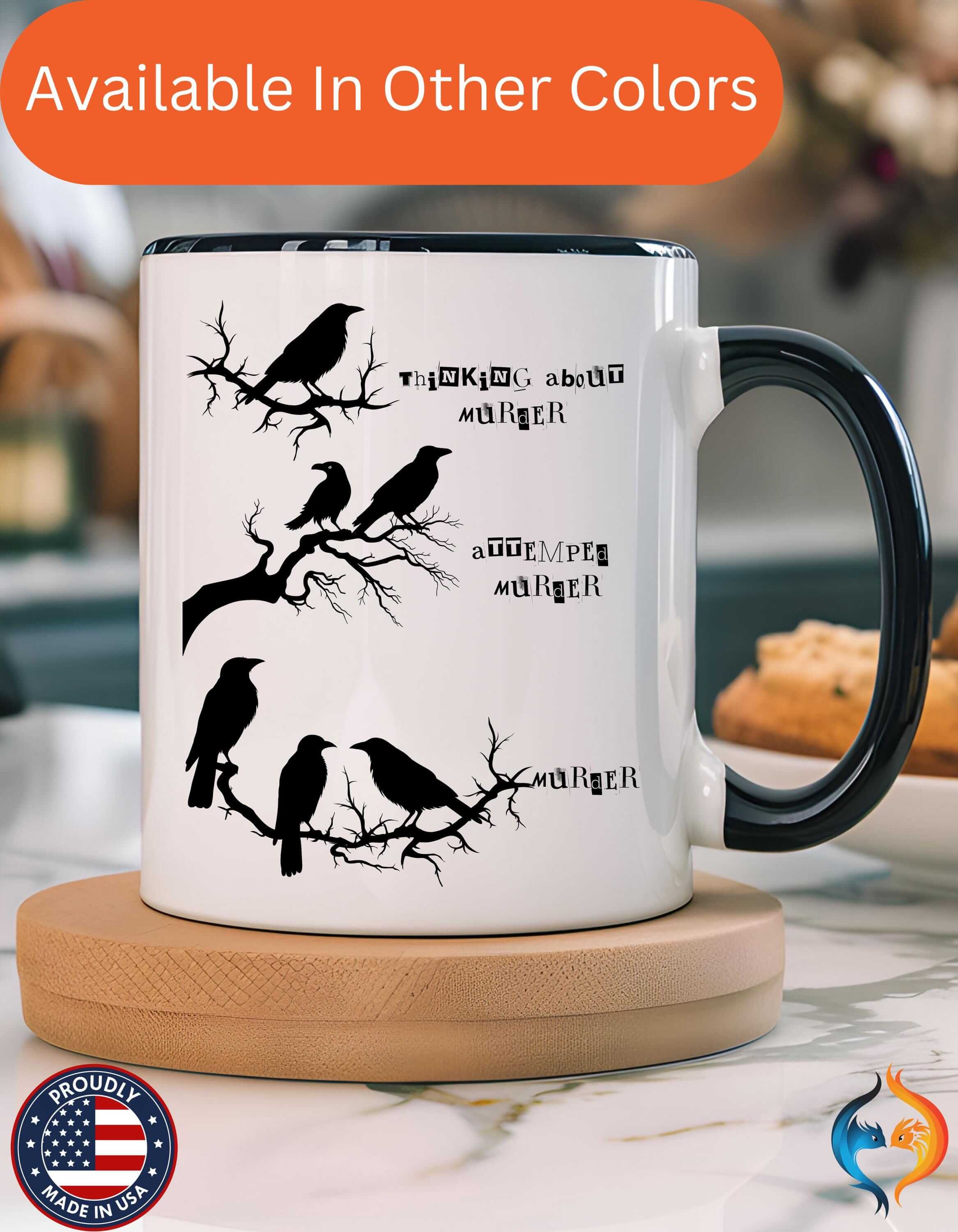 Crow Murder Meme 15Oz Under Personalized Funny Mug