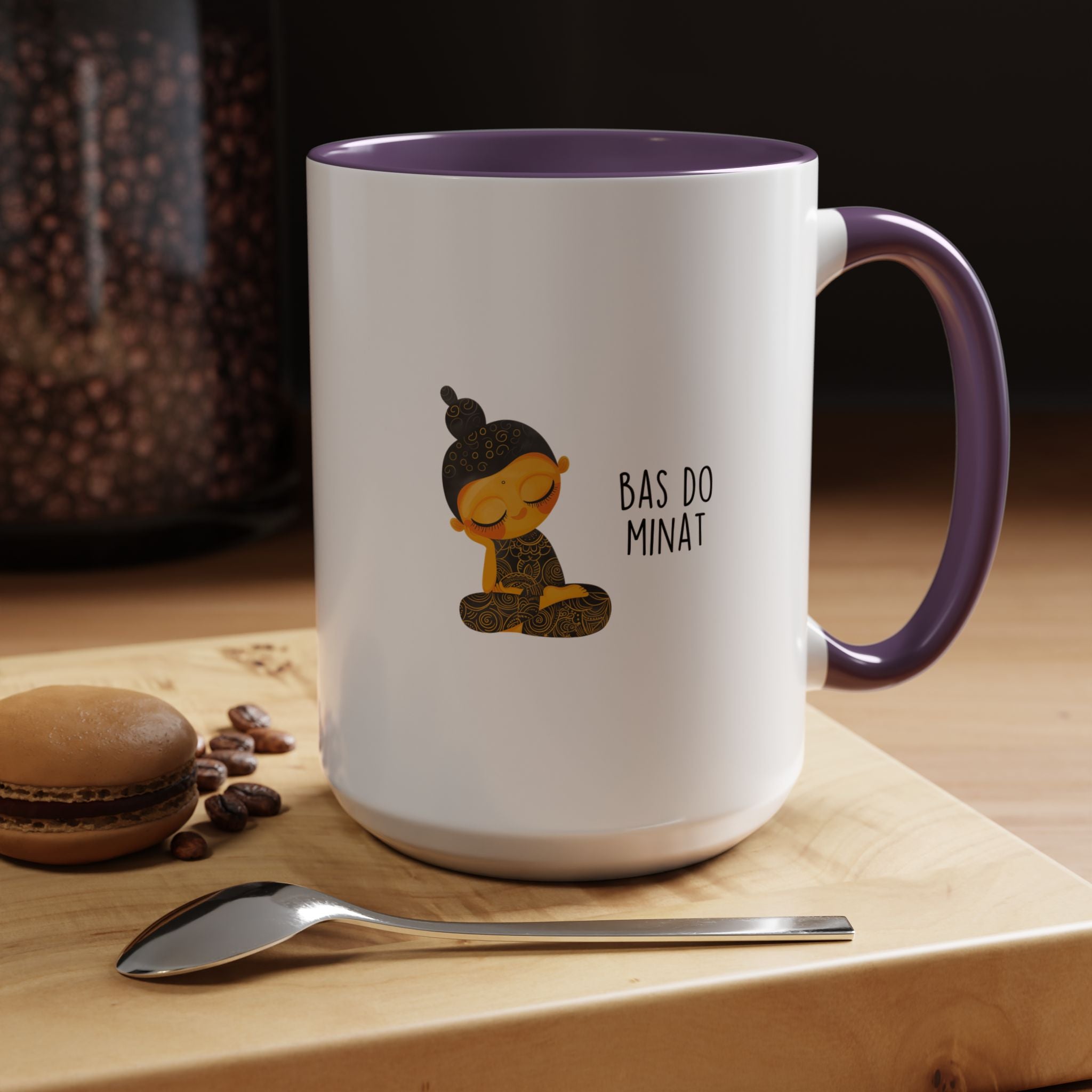 Funny Coffee Mug, Personalized Mug, Desi Roots Mug Bas Do minat Accent Cup (11/15oz), Indian, Pakistani, Urdu Gift Under 20, White Elephant