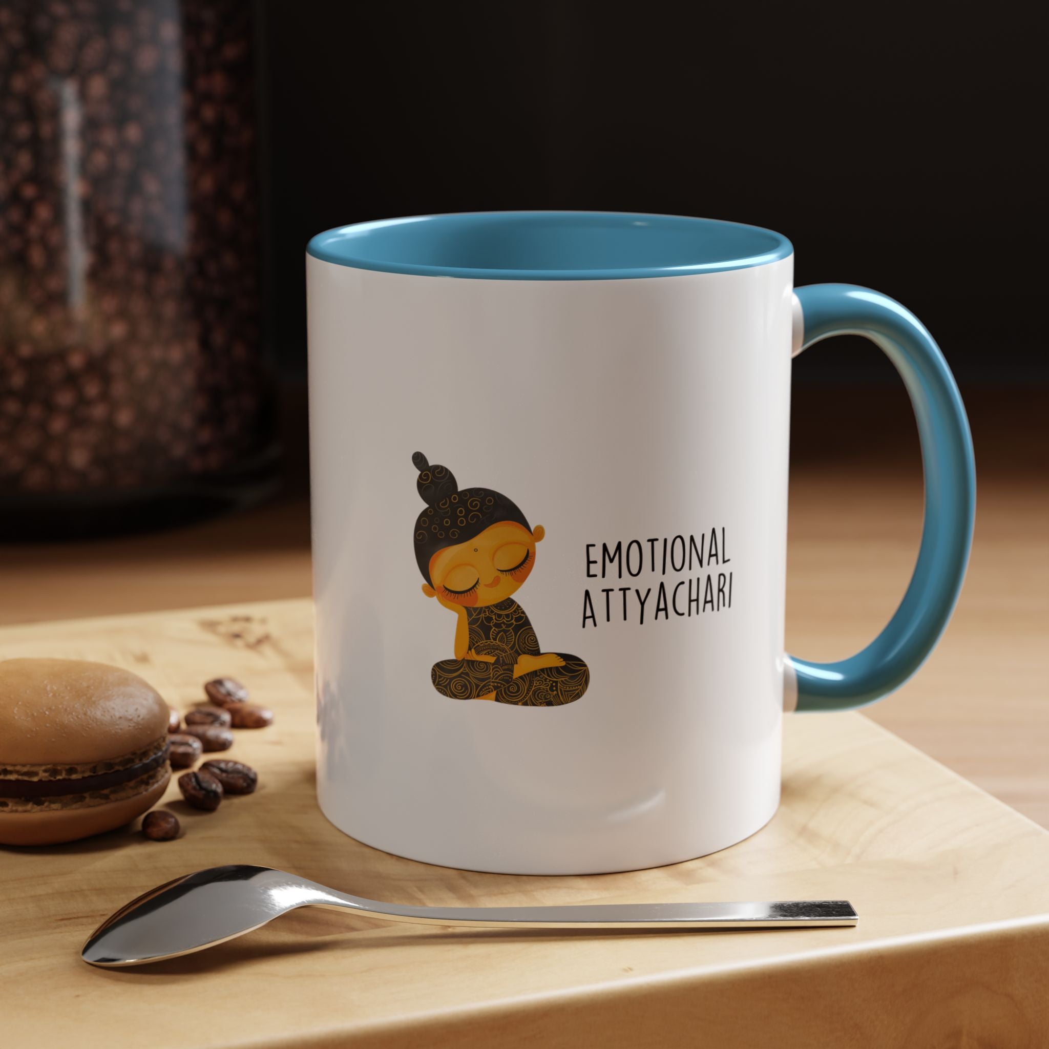 Funny Coffee Mug, Personalized Mug, Desi Roots Cup 'Emotional Attyachari' Indian Paki Accent Chai Cup (11/15oz), Gift Under 20