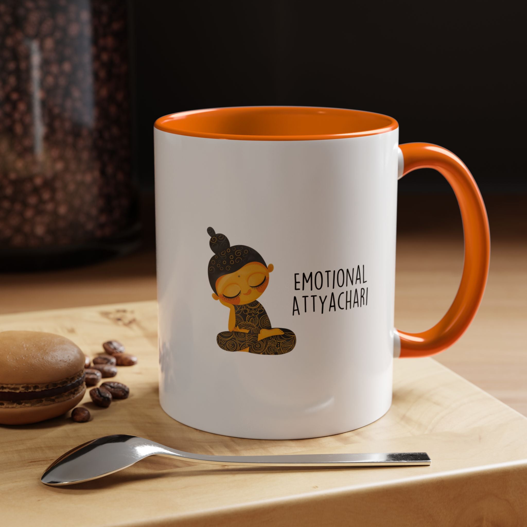 Funny Coffee Mug, Personalized Mug, Desi Roots Cup 'Emotional Attyachari' Indian Paki Accent Chai Cup (11/15oz), Gift Under 20