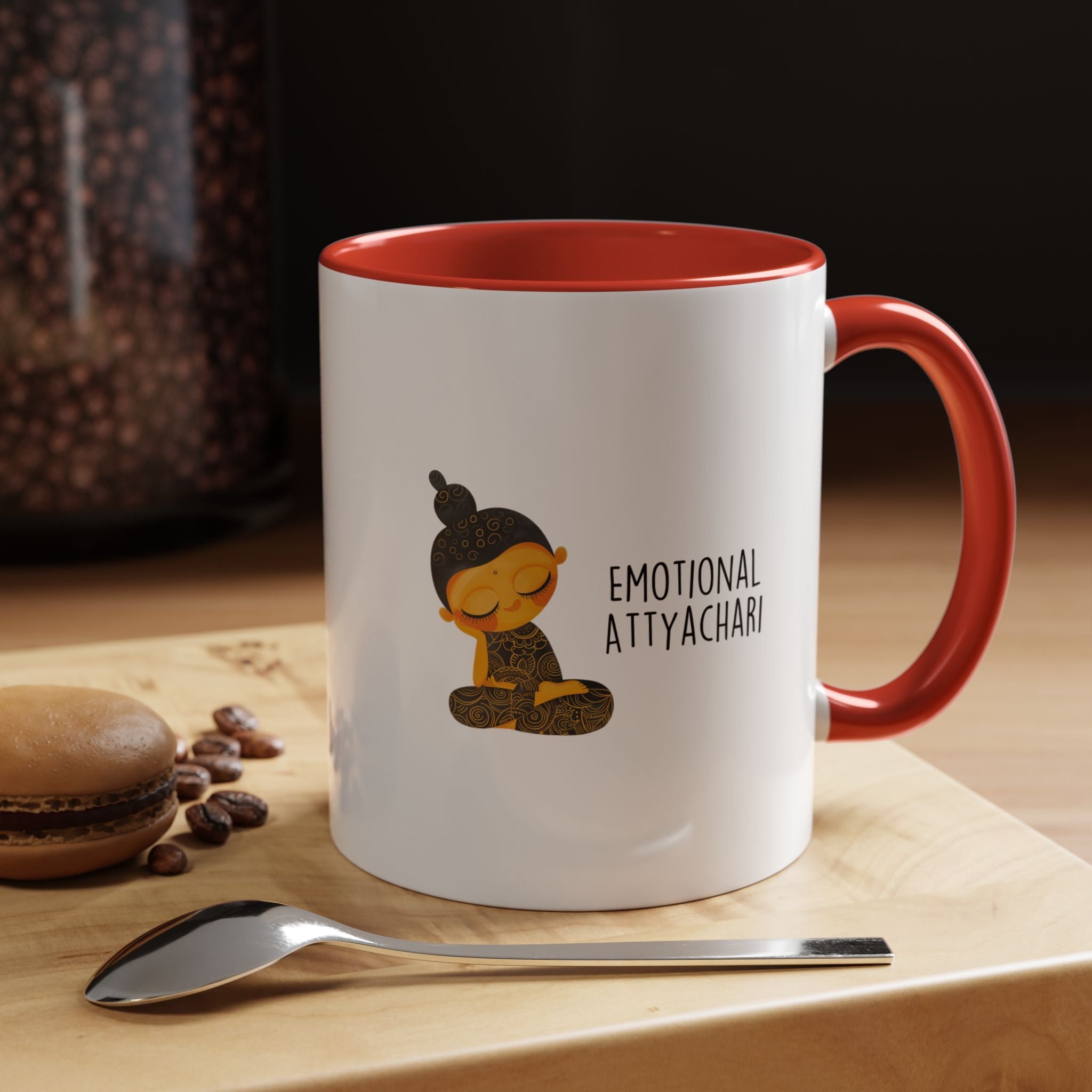 Funny Coffee Mug, Personalized Mug, Desi Roots Cup 'Emotional Attyachari' Indian Paki Accent Chai Cup (11/15oz), Gift Under 20