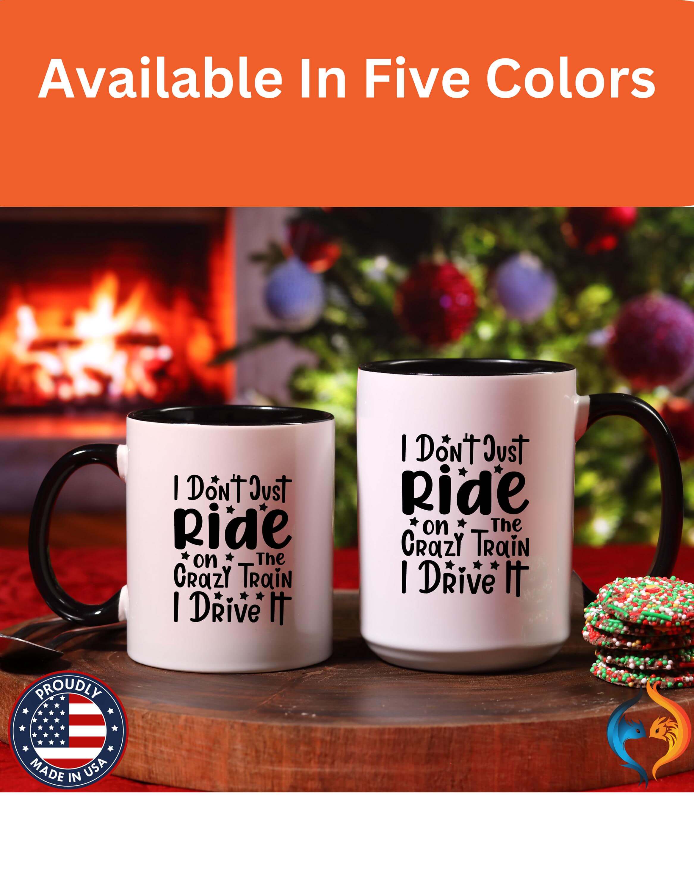 I Don'T Just Ride On The Crazy Train I Drive It 15Oz Under White El...