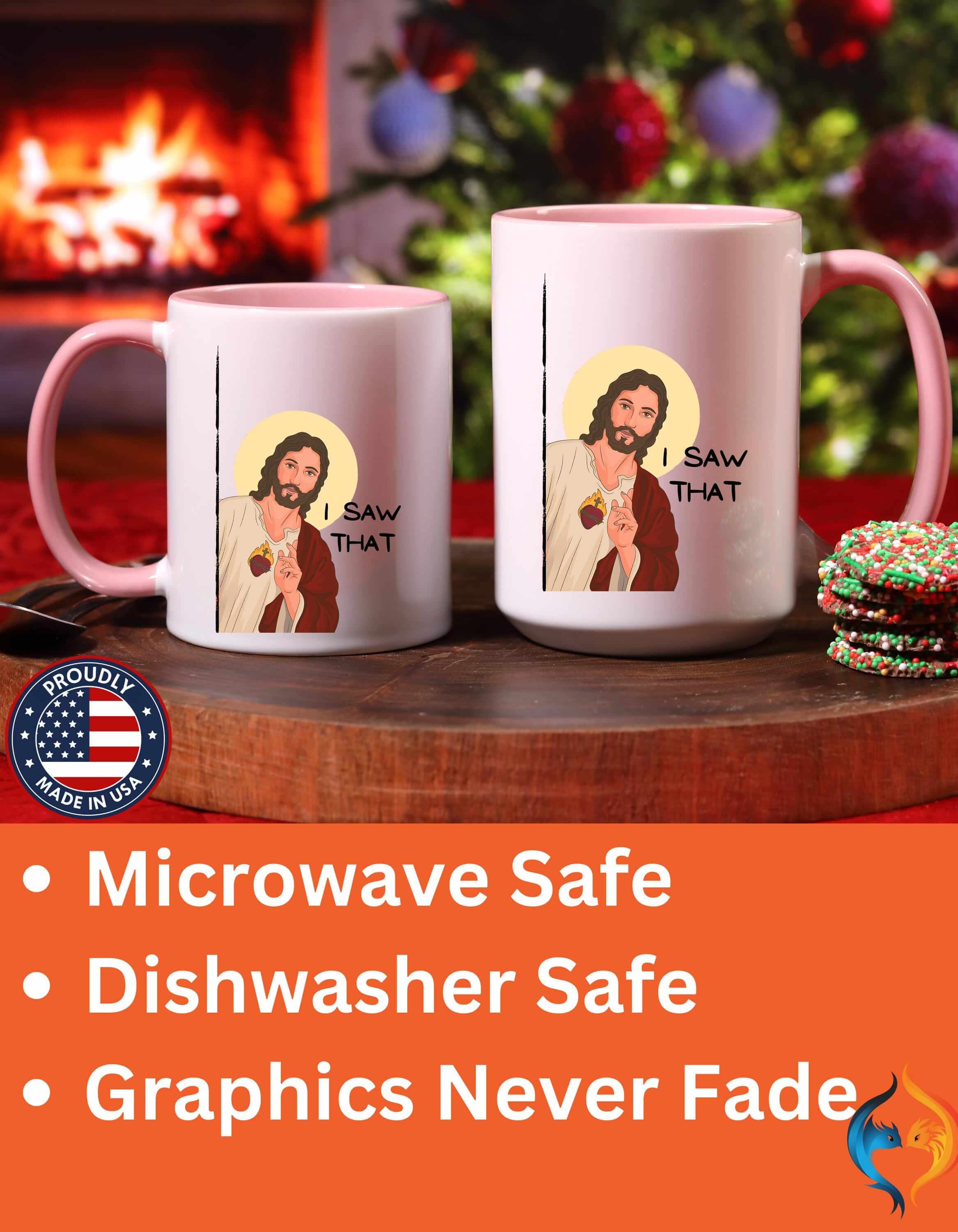 Jesus Peeking I Saw That 15Oz Great Atheists Faith Lovers Under Per...