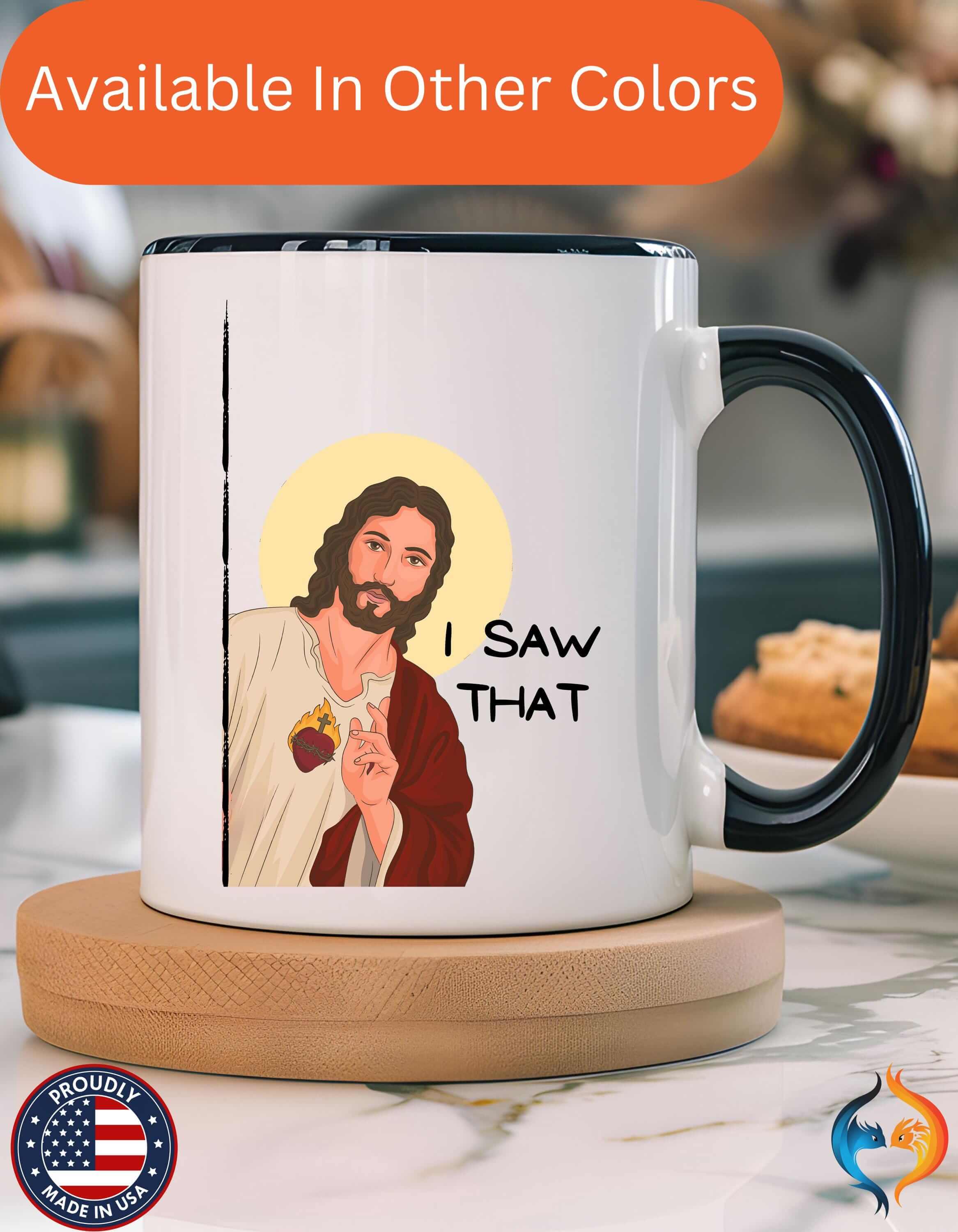 Jesus Peeking I Saw That 15Oz Great Atheists Faith Lovers Under Per...