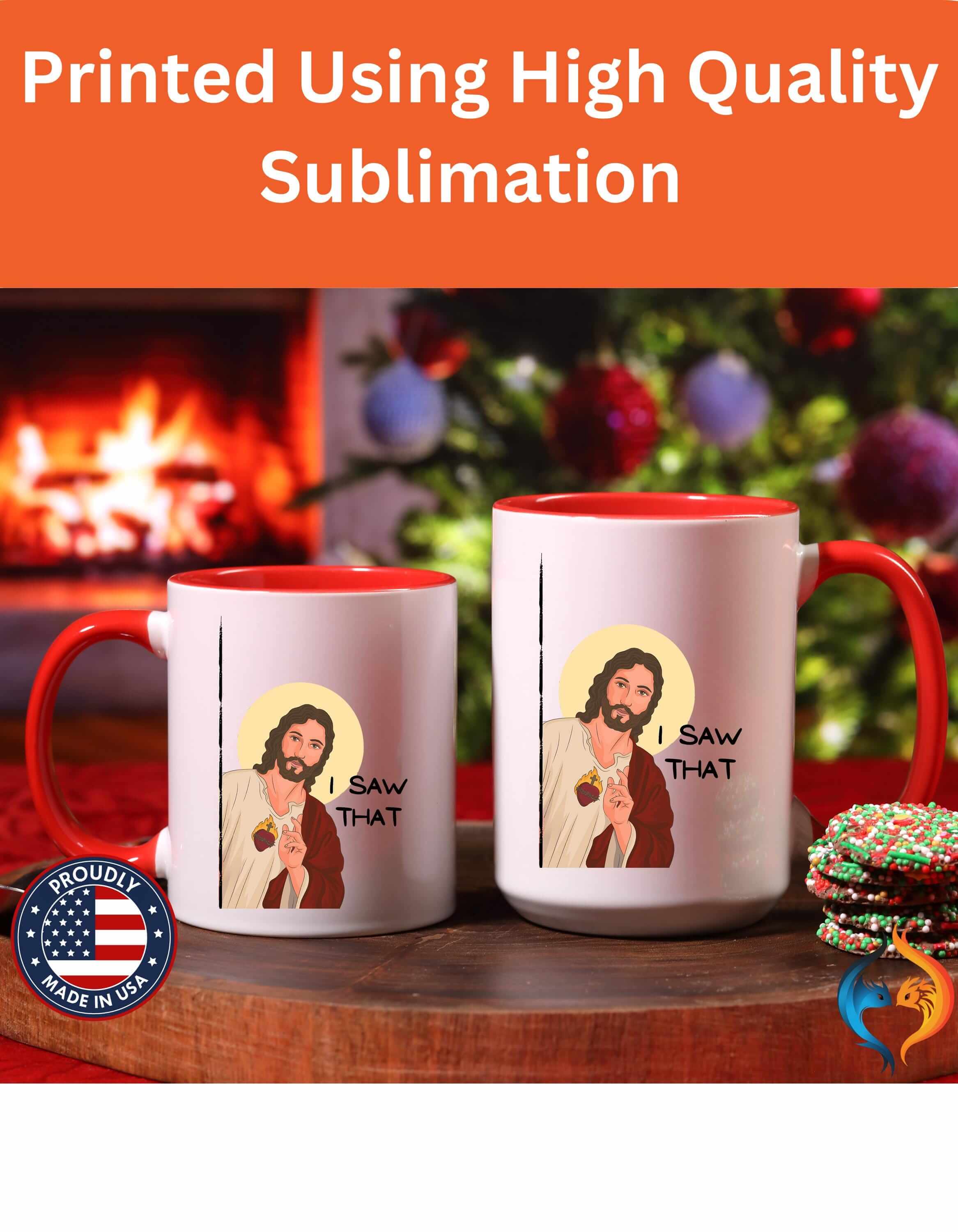 Jesus Peeking I Saw That 15Oz Great Atheists Faith Lovers Under Per...