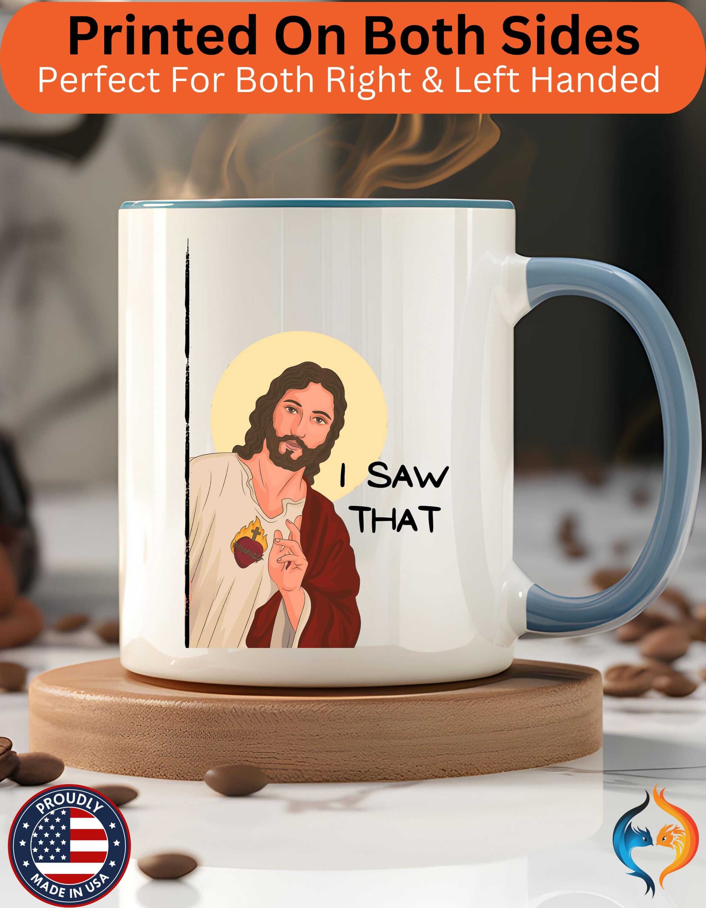 Jesus Peeking I Saw That 15Oz Great Atheists Faith Lovers Under Per...