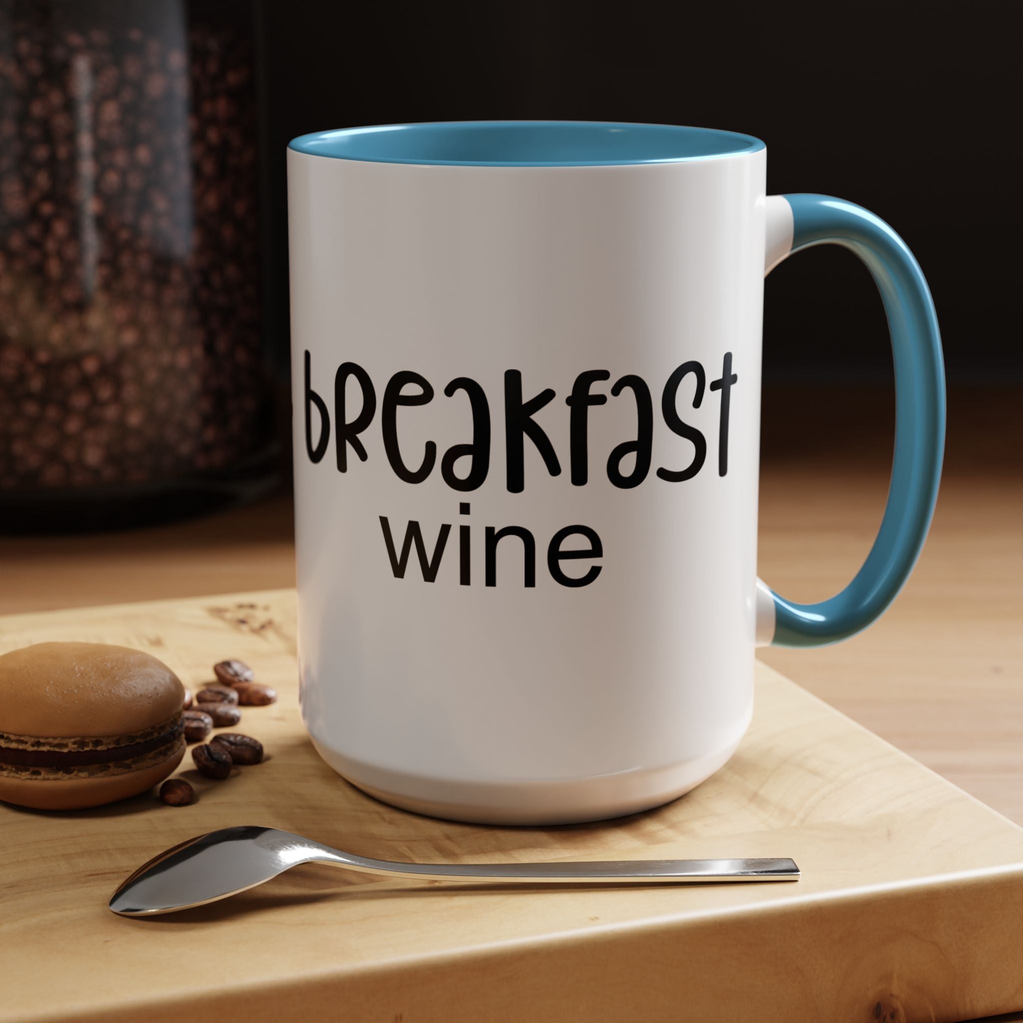 Funny Coffee Mug, Personalized Mug Breakfast Wine Accent Cup (11, 15oz), Gift Under 20, White Elephant gift