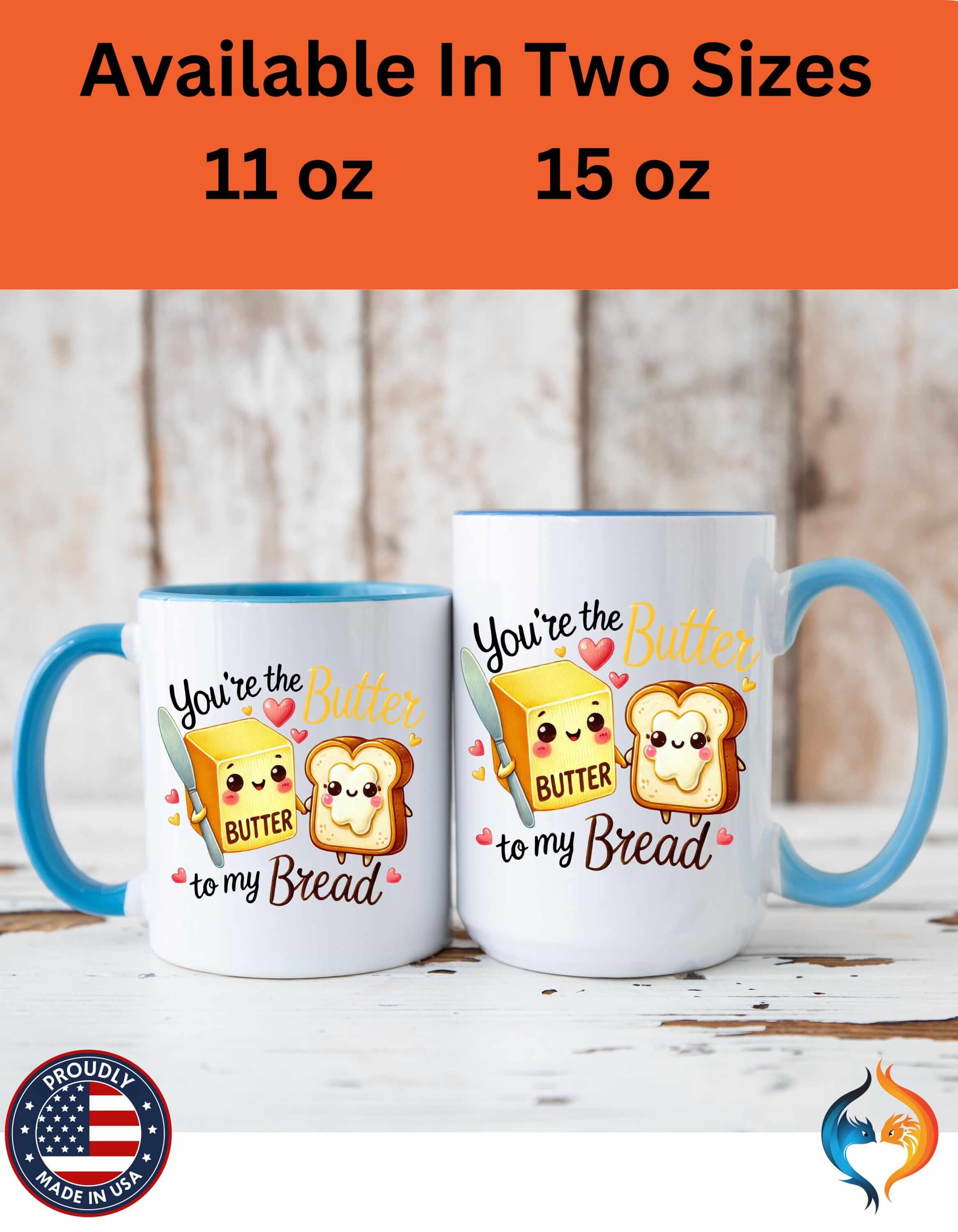 You Are The Butter To My Bread 15Oz Him Her Personalized Funny Vale...