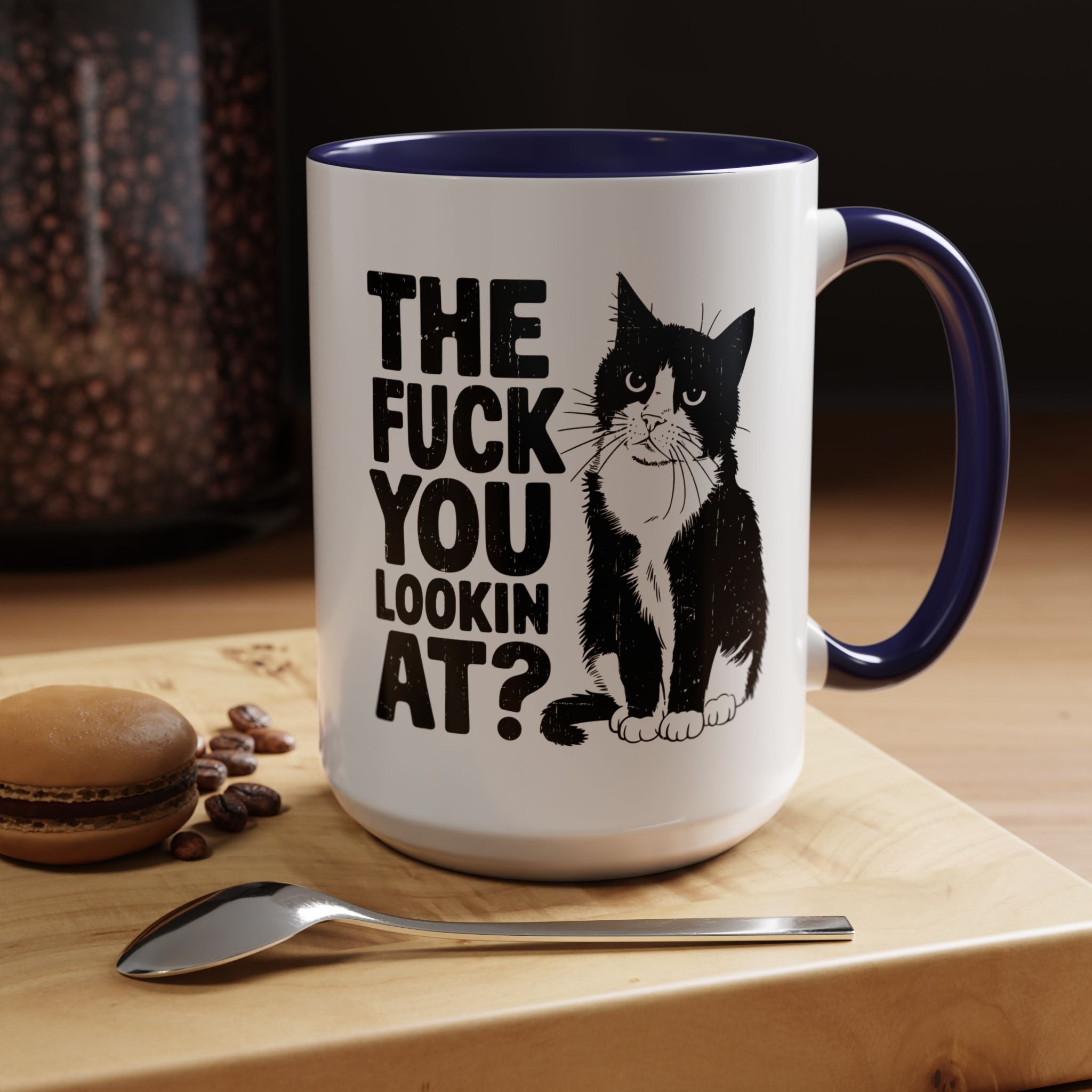 The FUCK You Lookin At | Funny Coffee Mug, Sarcastic Tea Cup, Unique Gift Idea