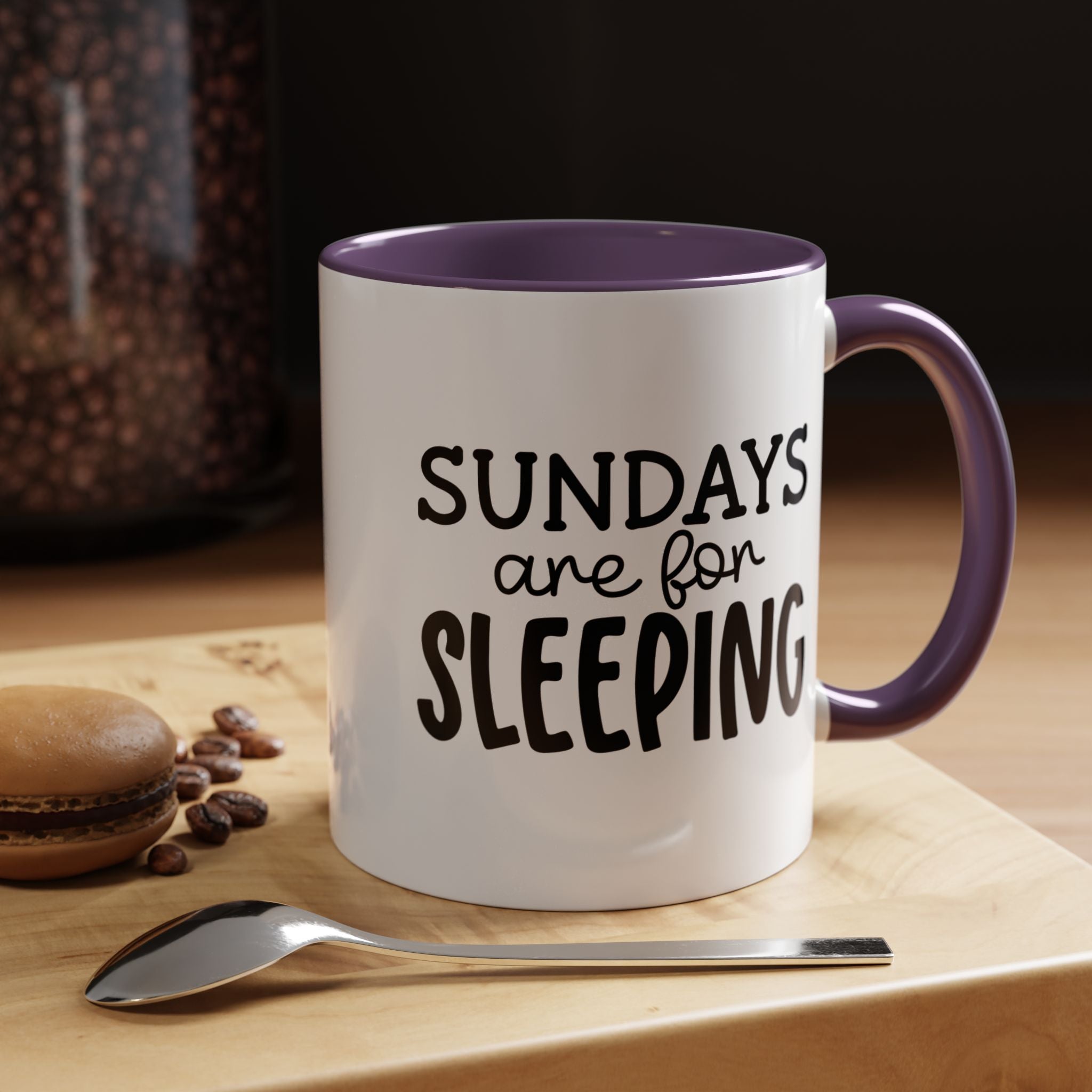 funny coffee mug gift Sundays Are For Sleeping, Sarcastic Tea Cup