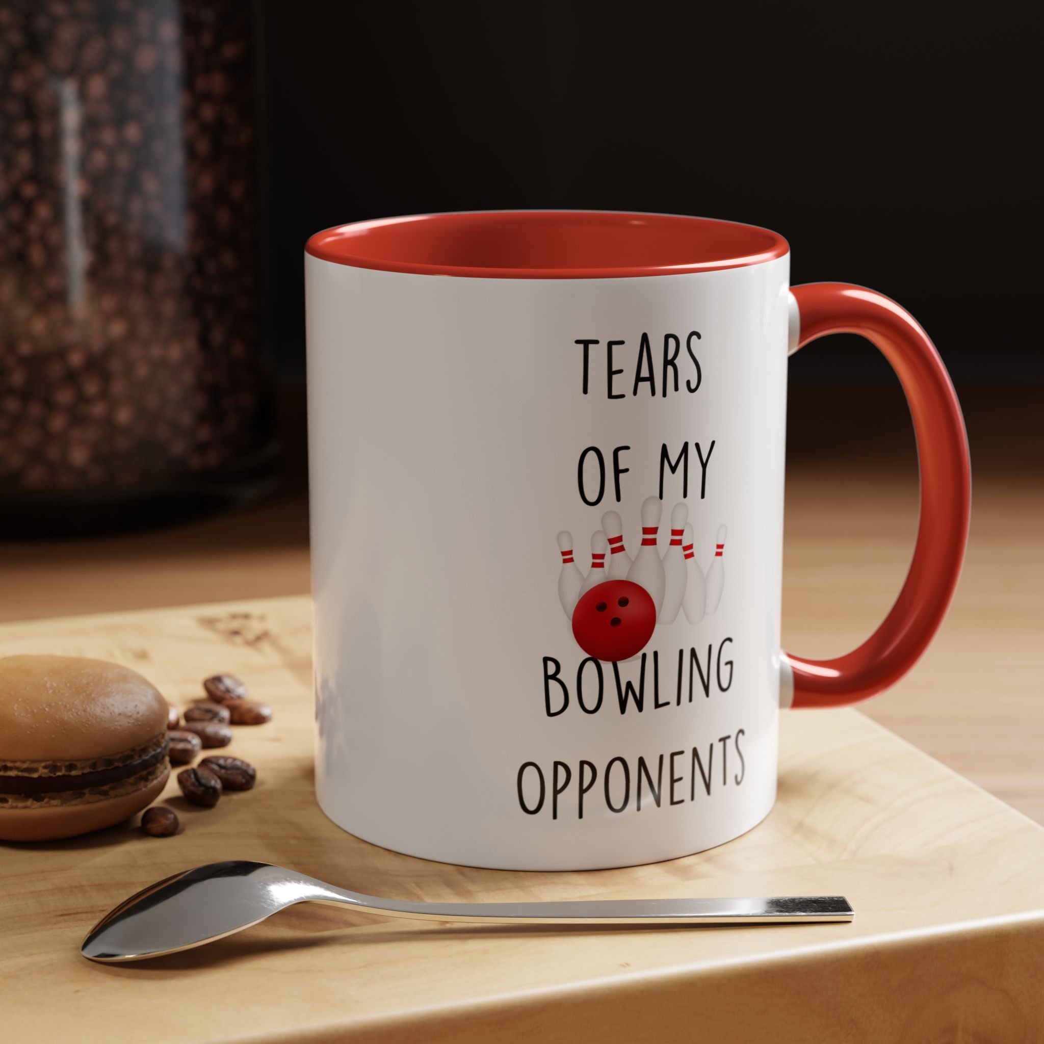 Funny Coffee Mug, Personalized Mug, Tears Of My Bowling Opponents, Accent Cup (11, 15oz), Sarcastic Mug,  Tea Coffee Cup, Gift Under 20