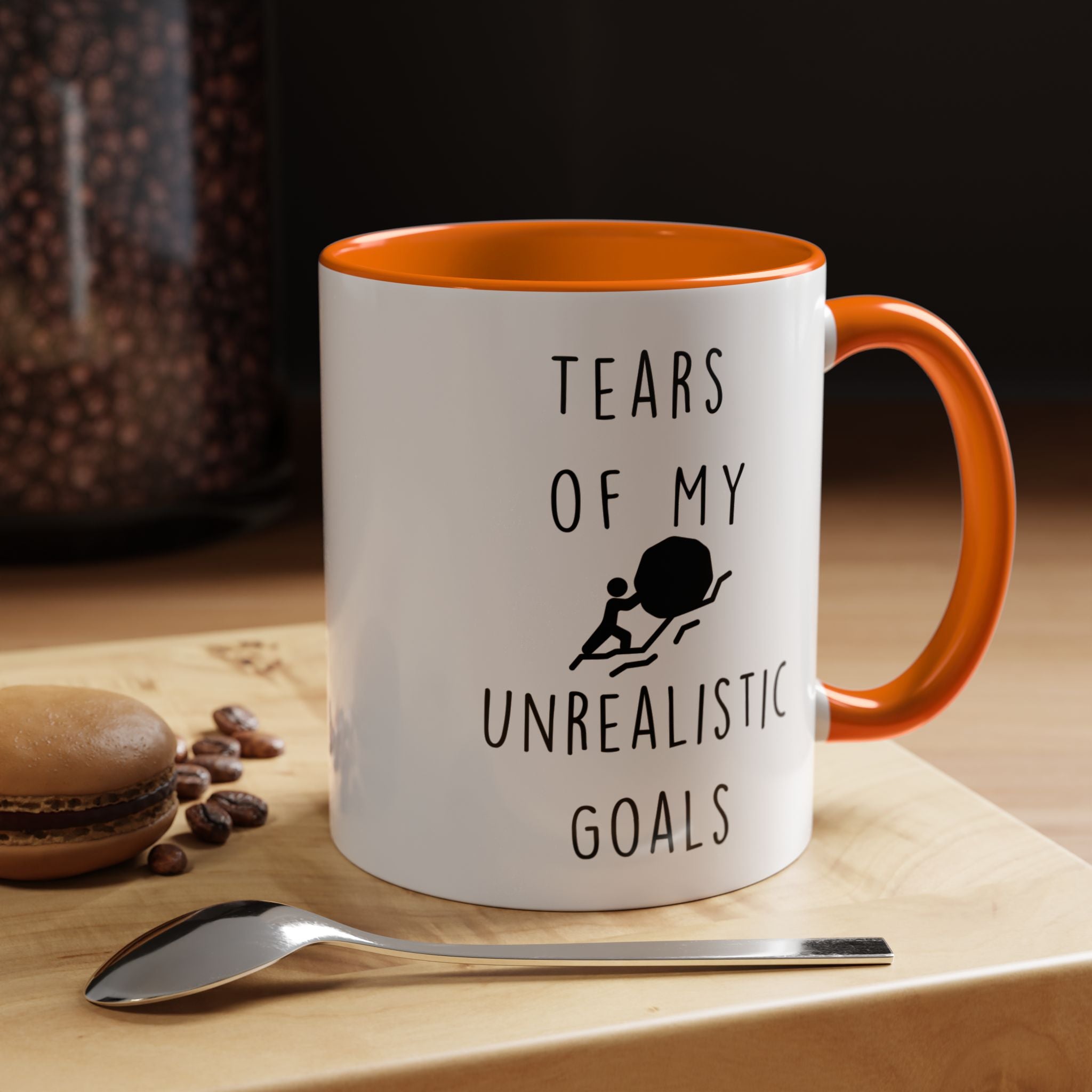 Funny Coffee Mug, Personalized Mug, Tears Of My Unrealistic Golas, Accent Cup (11, 15oz), Sarcastic Mug,  Tea Coffee Cup, Gift Under 20