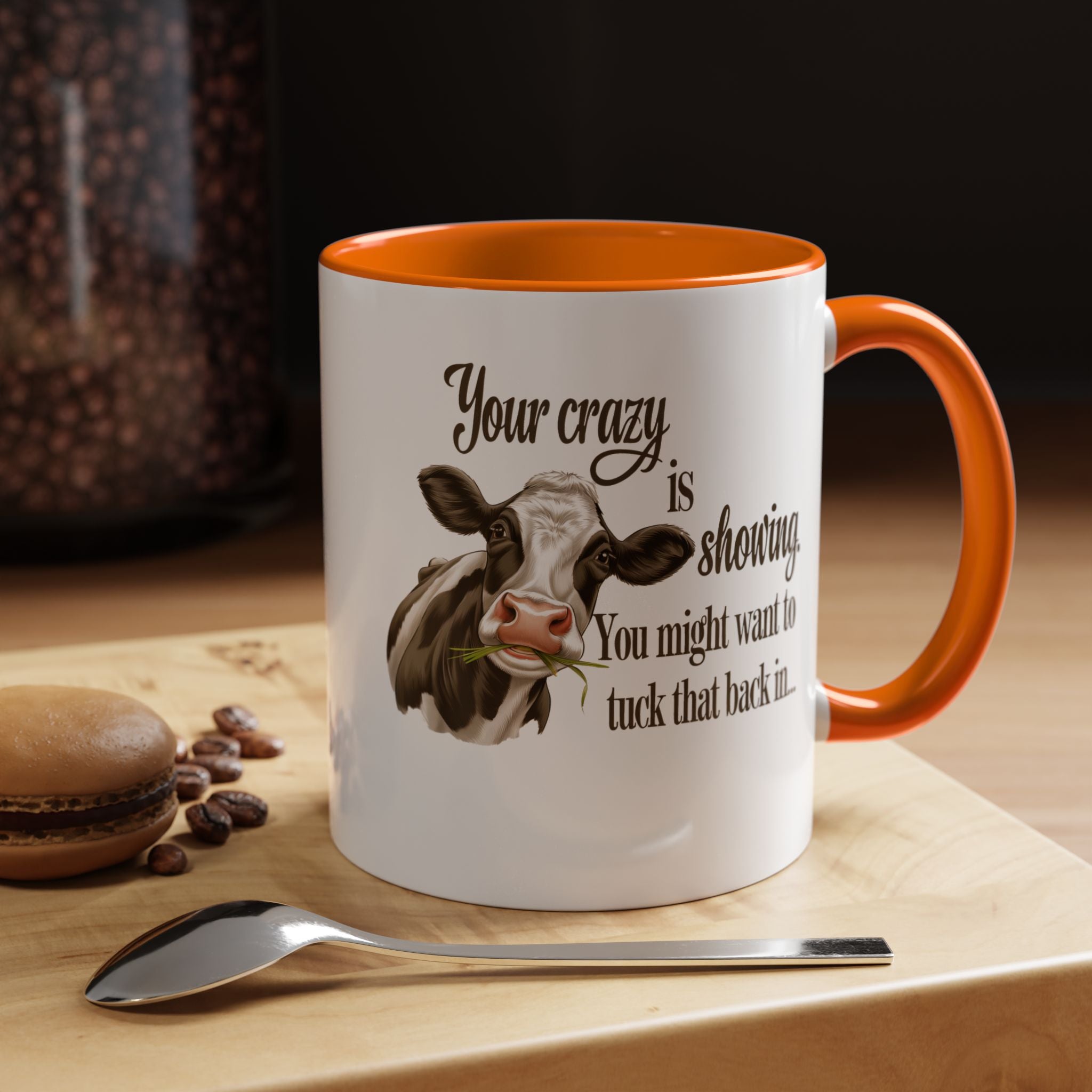Your Crazy Is Showing | Funny Coffee Mug, Sarcastic Tea Cup, Unique Gift Idea
