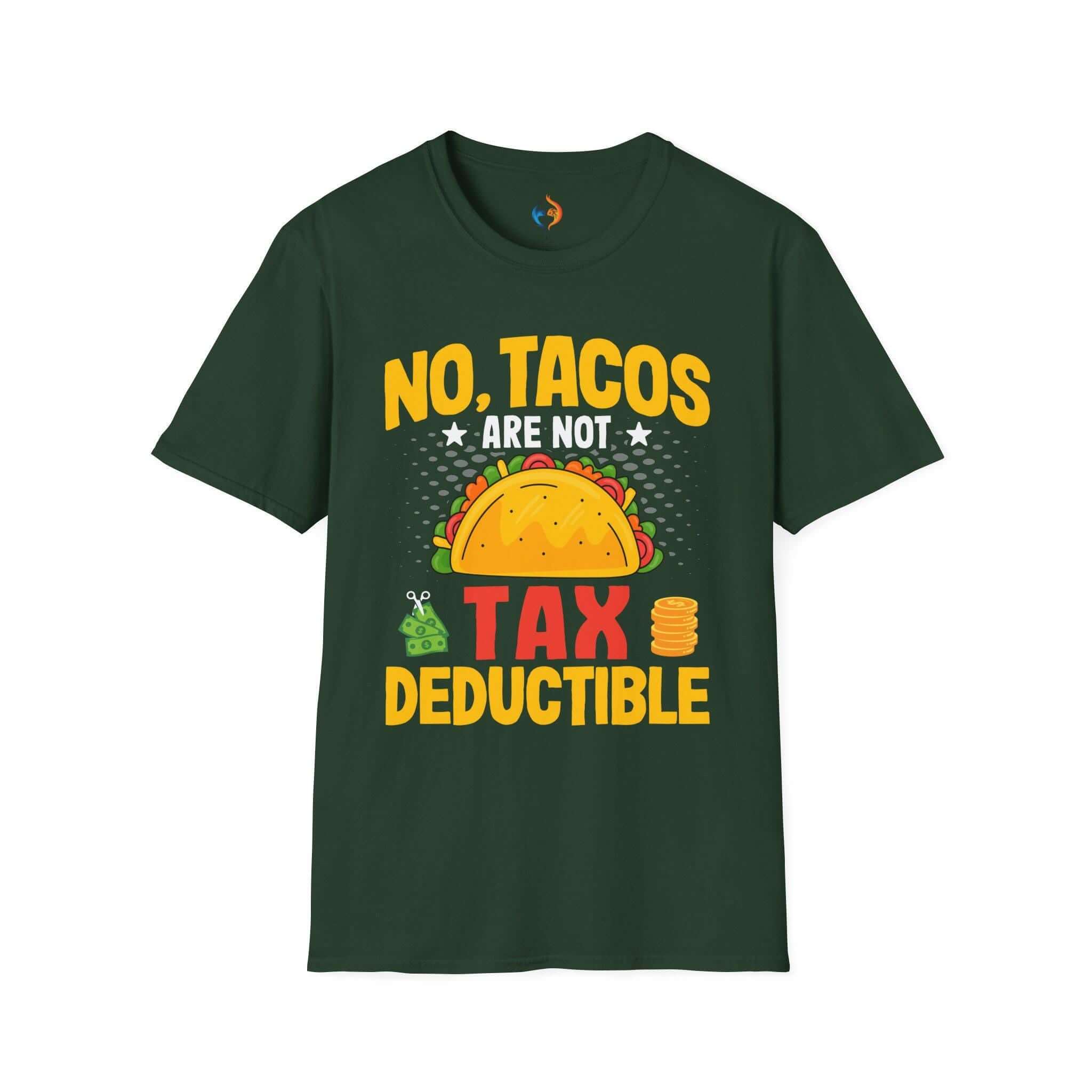 Funny CPA t-shirt, No Tacos Are Not Tax Deductible Funny T-Shirt | Tax Humor Tee for Accountants and Taco Lovers | Gift Idea for Him & Her