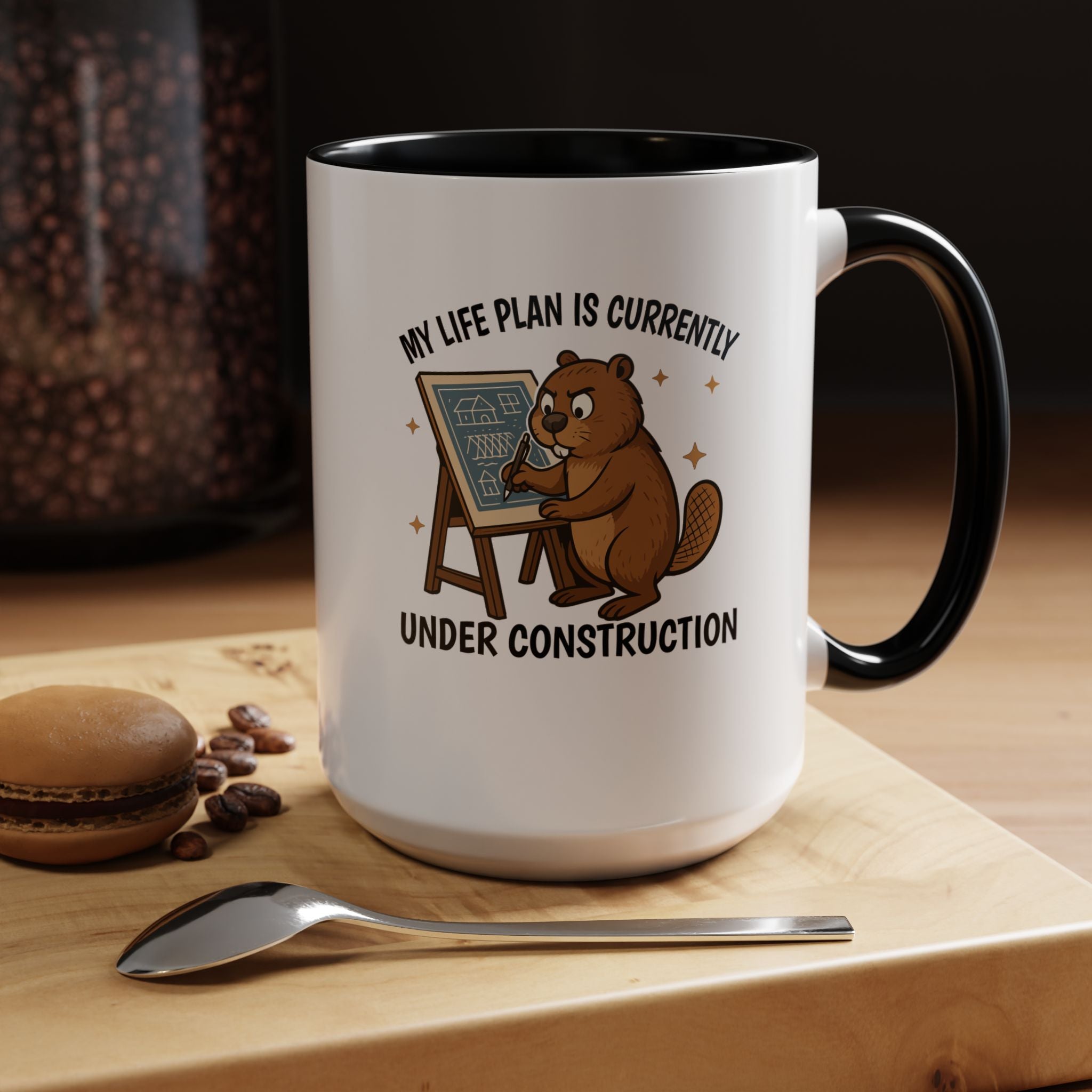 My Life Plan is Under Construction | Funny Coffee Mug, Sarcastic Tea Cup, Unique Gift Idea