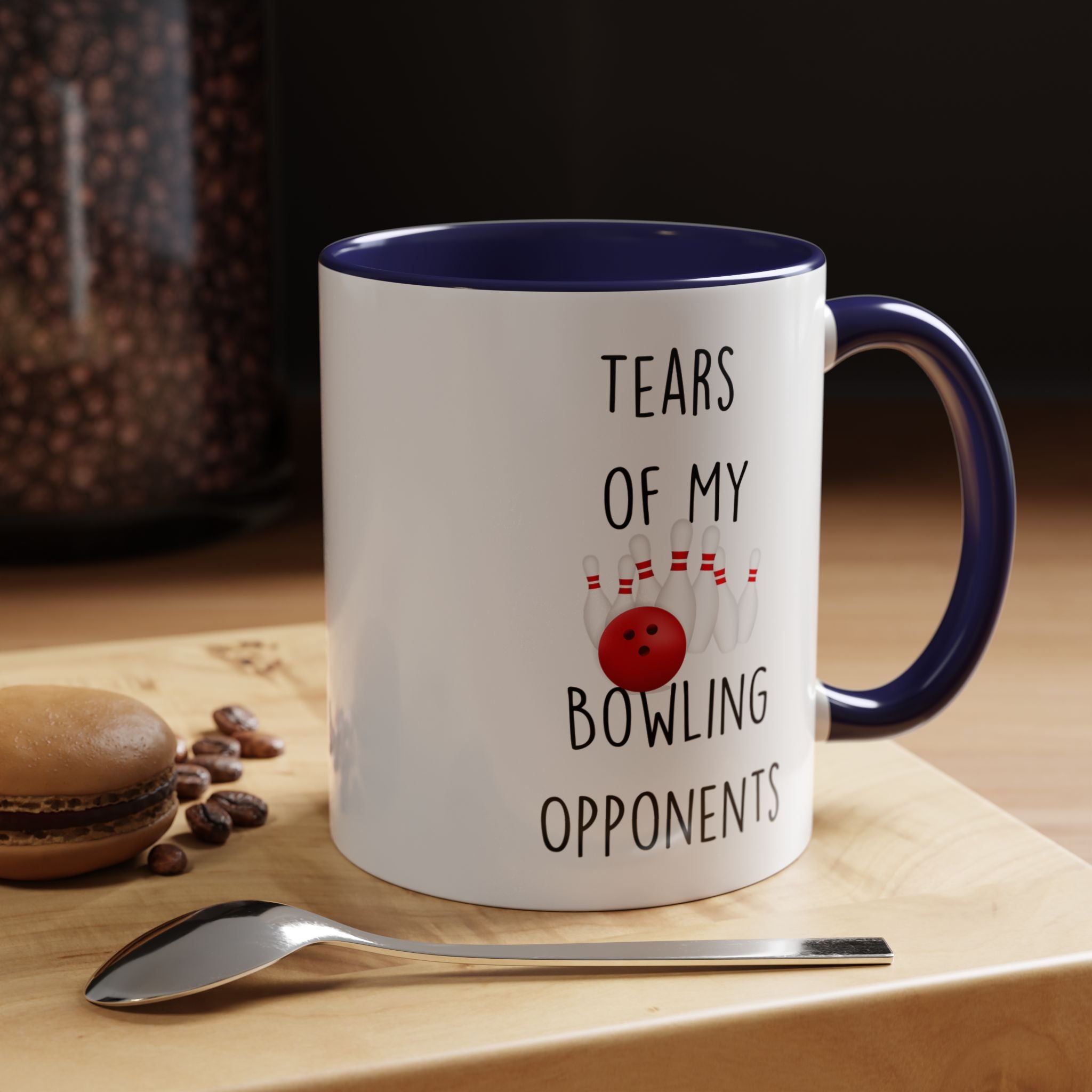 Funny Coffee Mug, Personalized Mug, Tears Of My Bowling Opponents, Accent Cup (11, 15oz), Sarcastic Mug,  Tea Coffee Cup, Gift Under 20