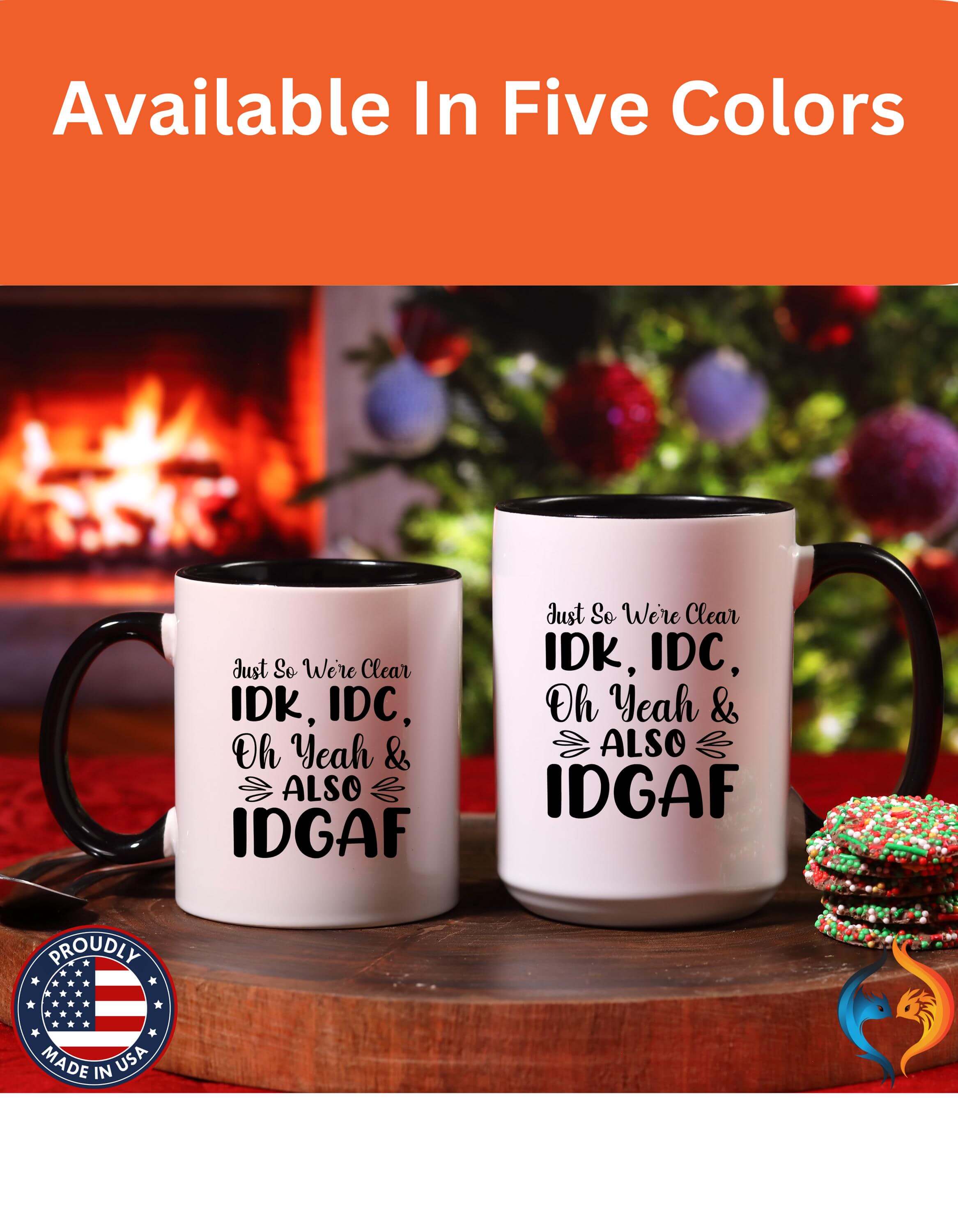 Idk Idc Also Idgaf 15Oz Under White Elephant Sarcastic Personalized...