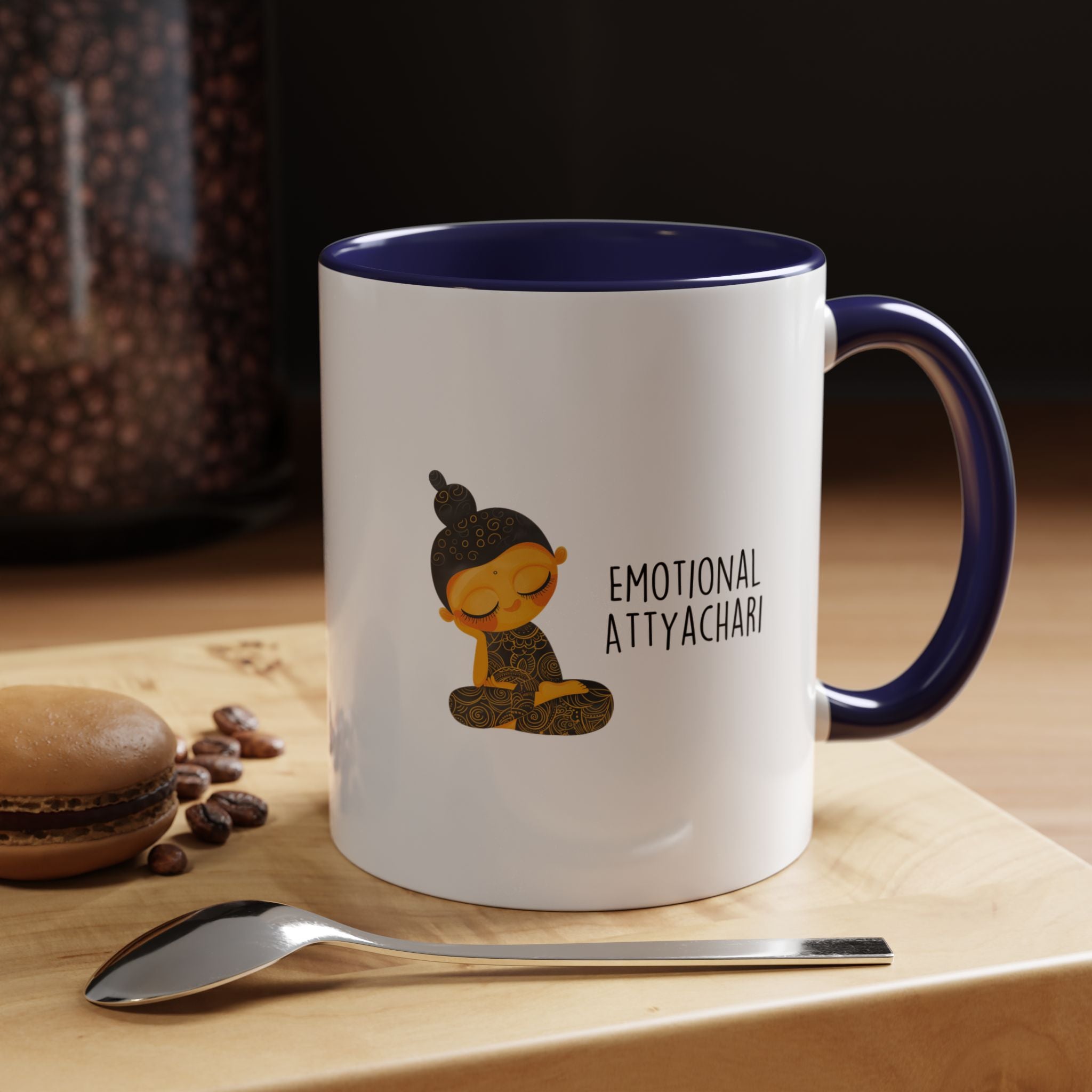 Funny Coffee Mug, Personalized Mug, Desi Roots Cup 'Emotional Attyachari' Indian Paki Accent Chai Cup (11/15oz), Gift Under 20