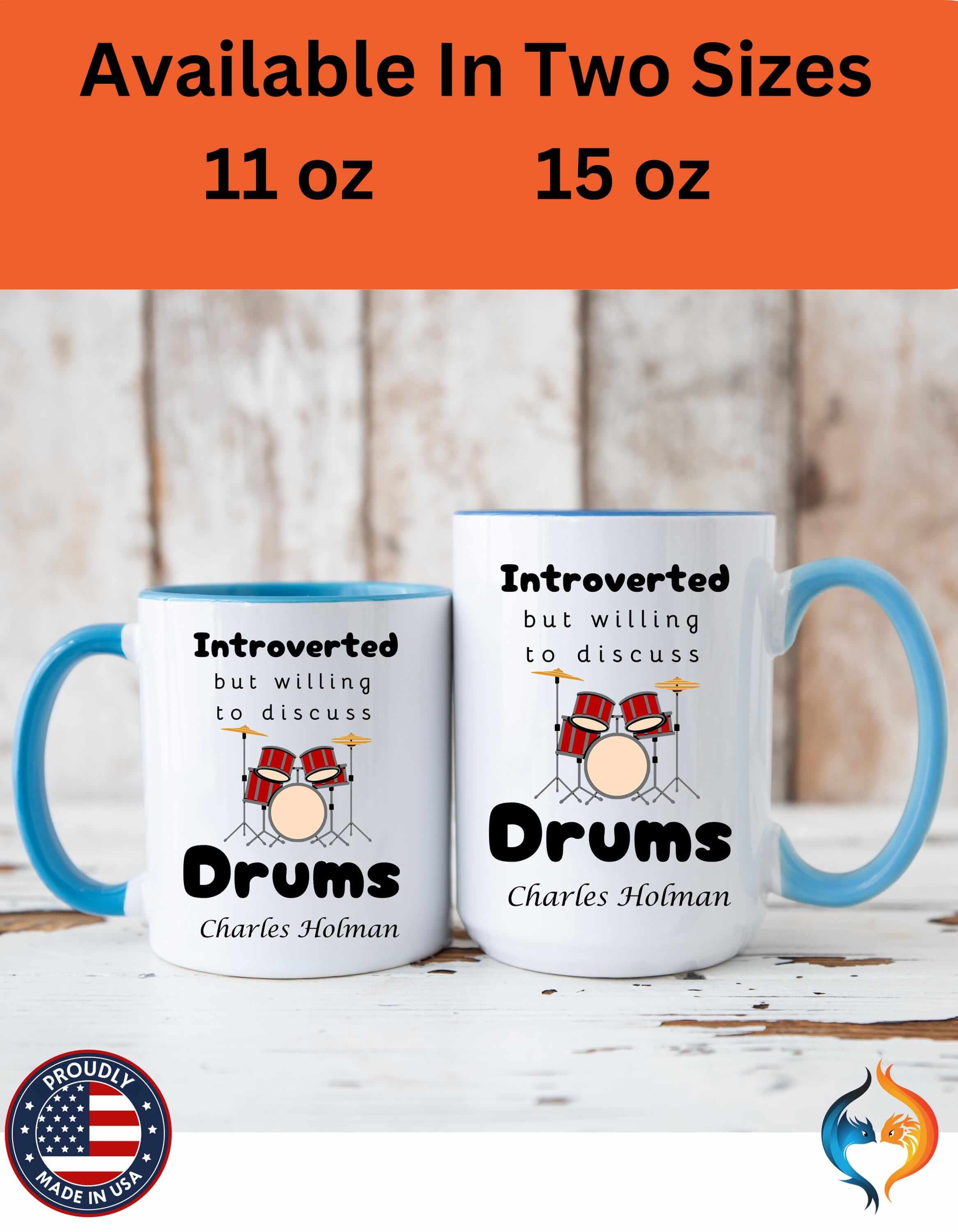 Introverted But Willing To Discuss Drums 11Oz 15Oz Under Personaliz...