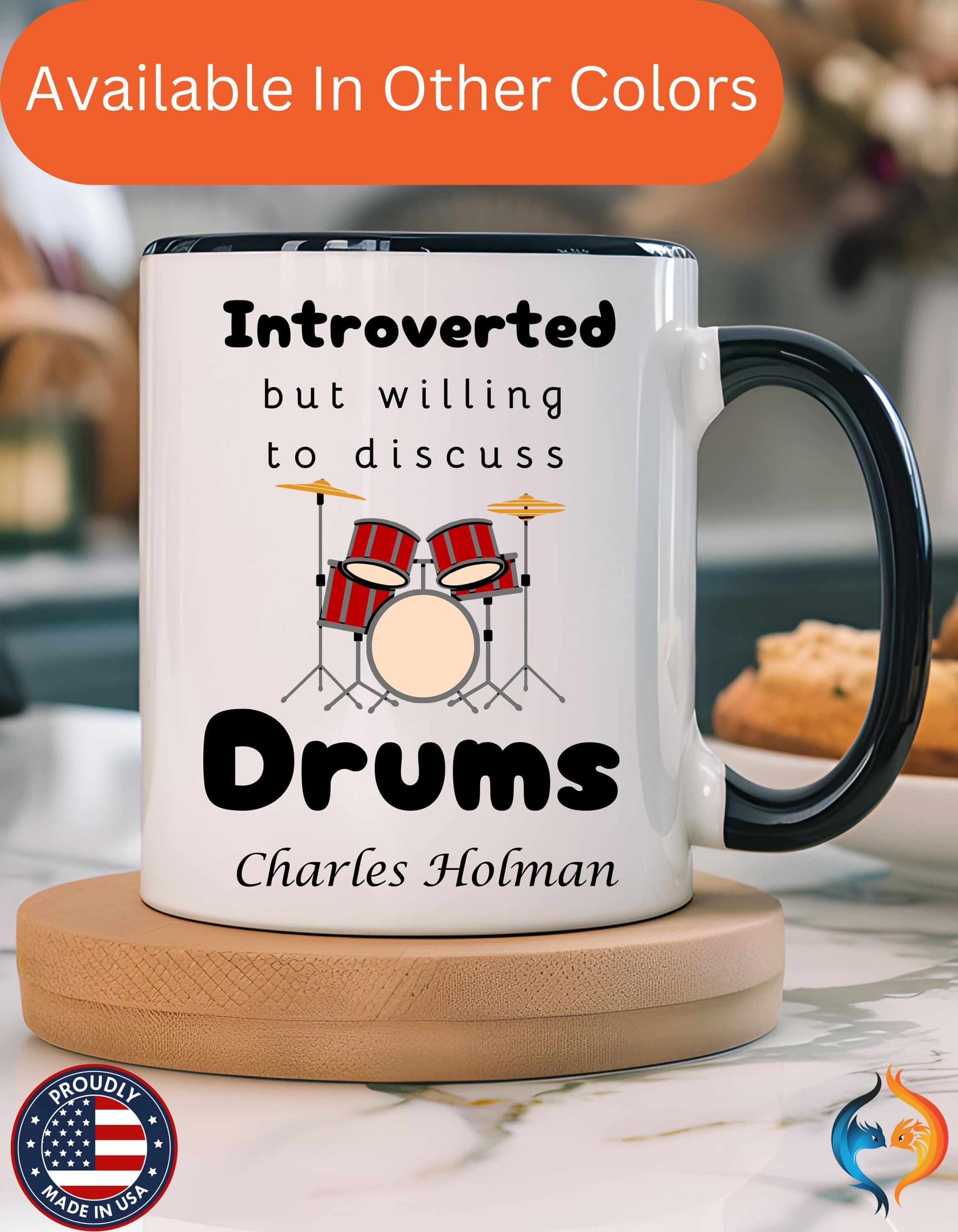 Introverted But Willing To Discuss Drums 11Oz 15Oz Under Personaliz...