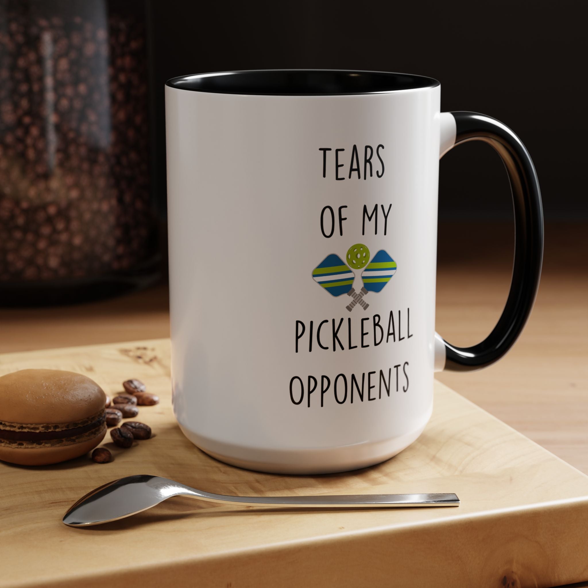 Funny Coffee Mug, Personalized Mug, Tears Of My Pickleball Opponents, Accent Cup (11, 15oz), Sarcastic Mug,  Tea Coffee Cup, Gift Under 20