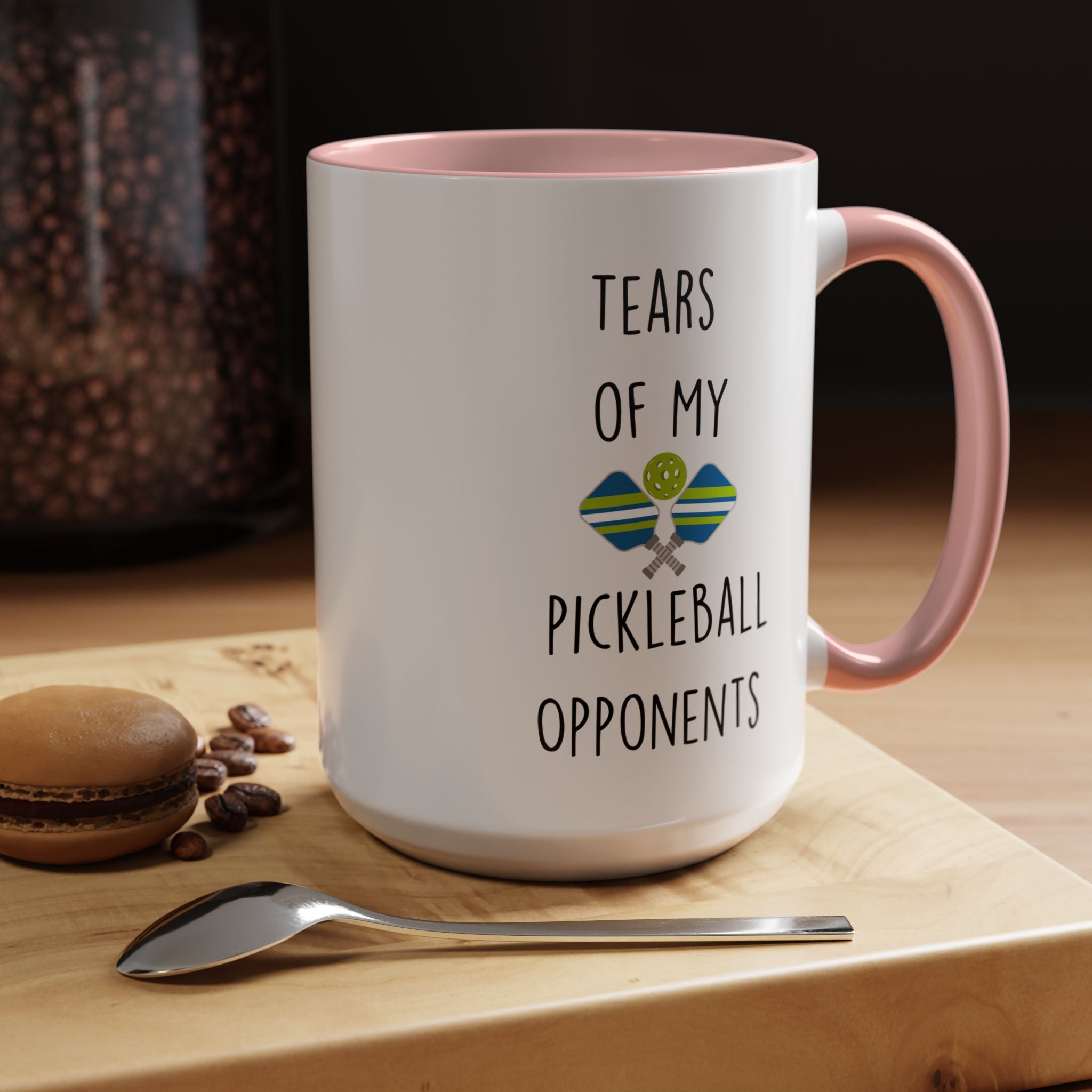 Funny Coffee Mug, Personalized Mug, Tears Of My Pickleball Opponents, Accent Cup (11, 15oz), Sarcastic Mug,  Tea Coffee Cup, Gift Under 20