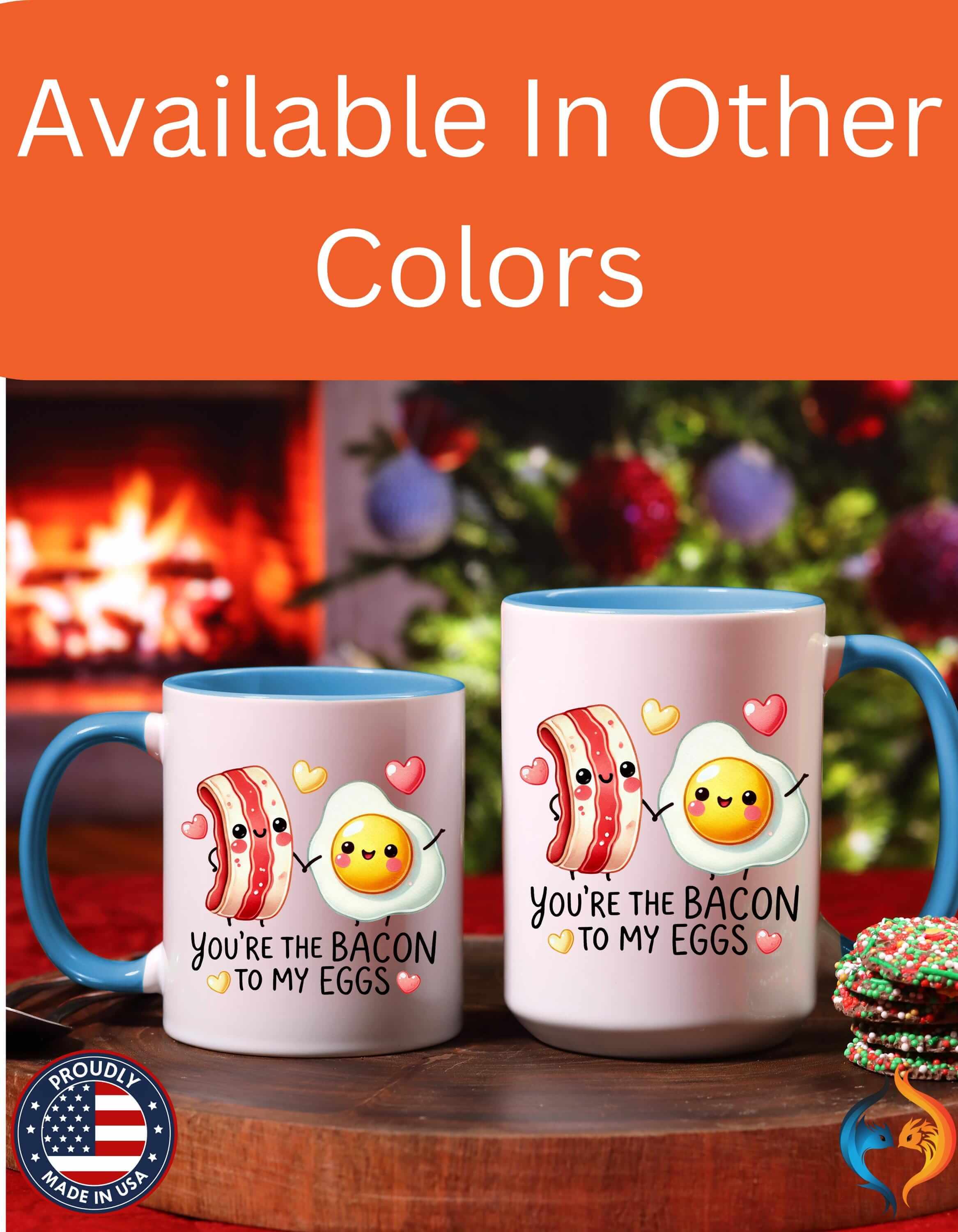 You Are The Bacon To My Eggs 15Oz Him Her Personalized Funny Valent...