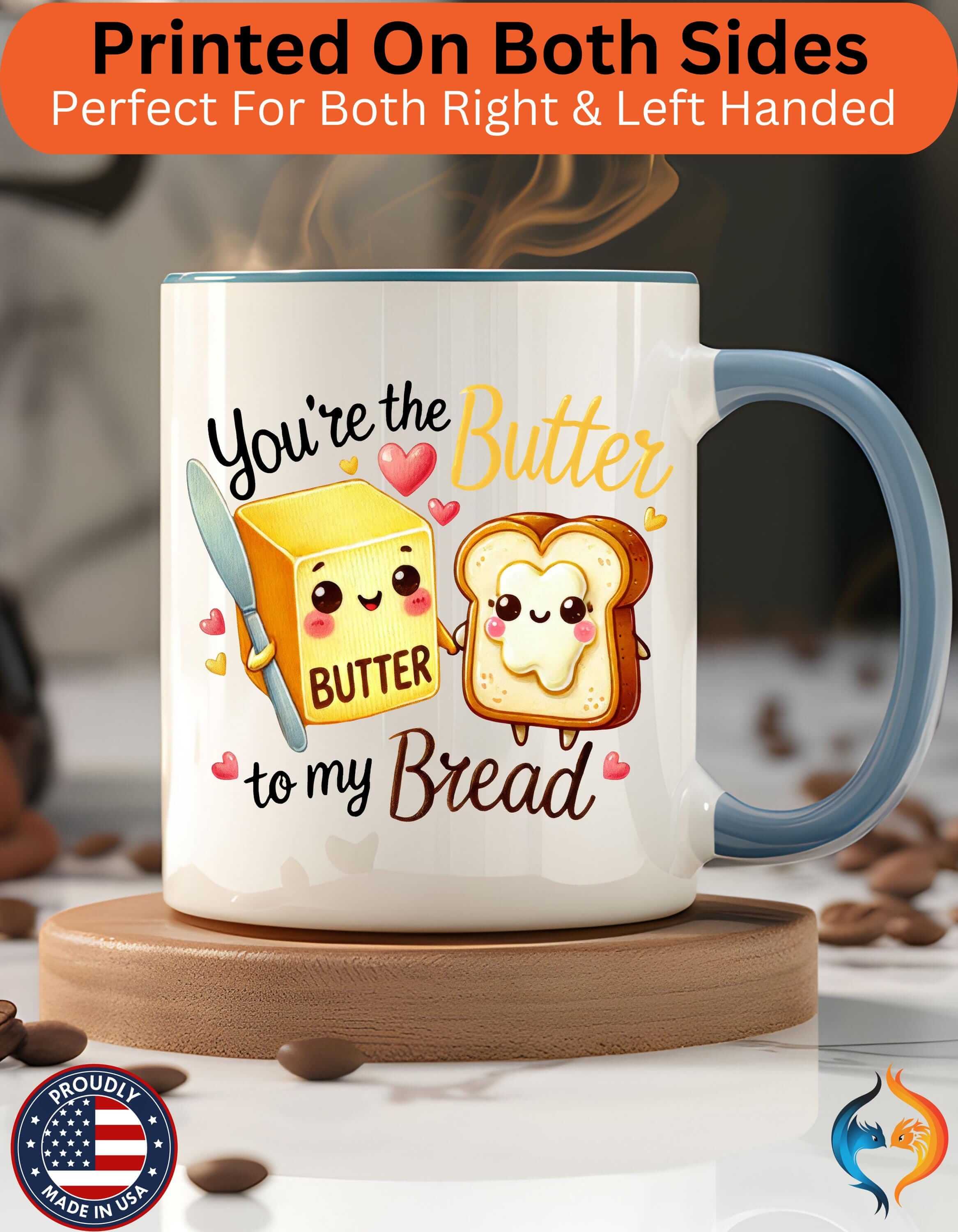 You Are The Butter To My Bread 15Oz Him Her Personalized Funny Vale...