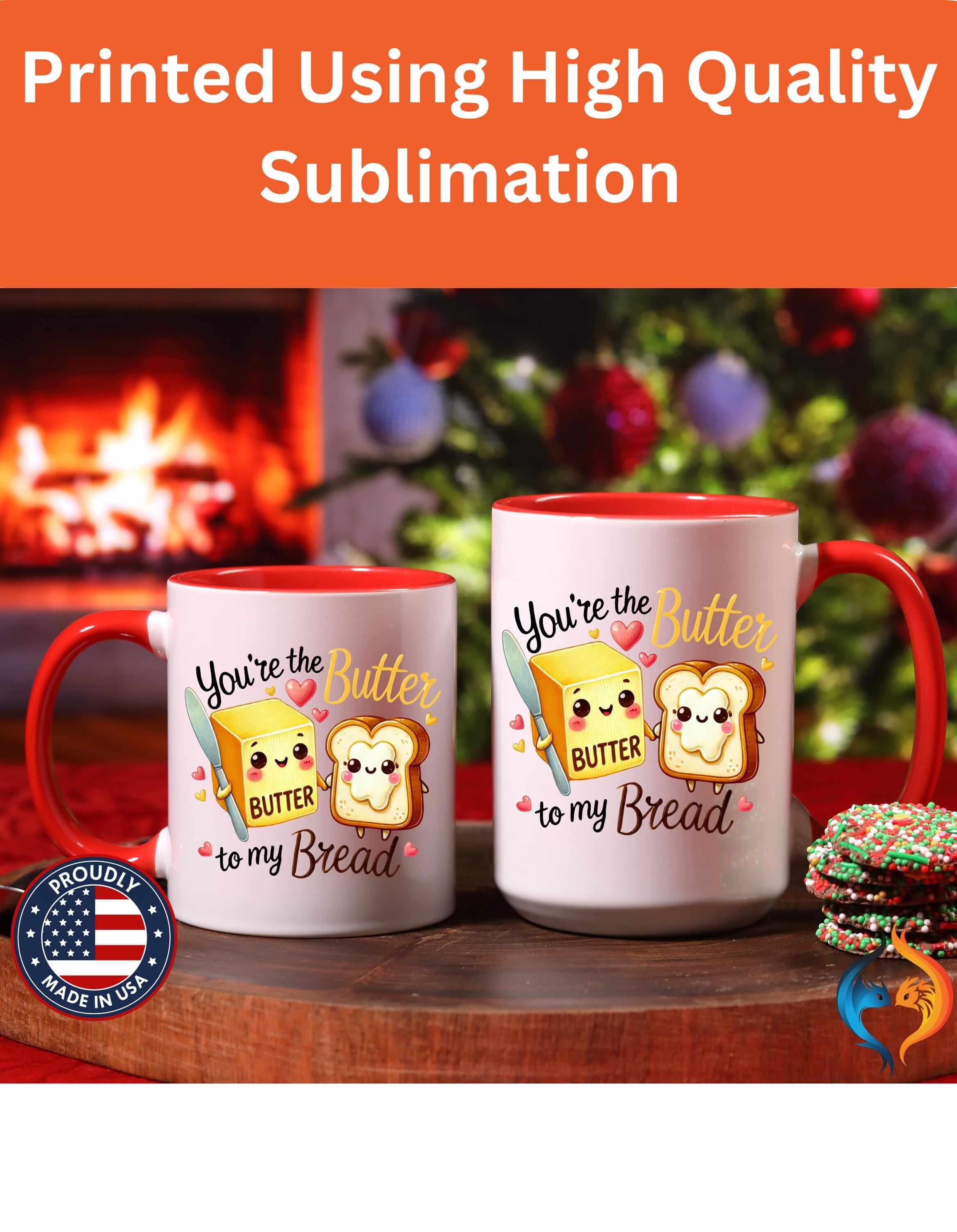 You Are The Butter To My Bread 15Oz Him Her Personalized Funny Vale...