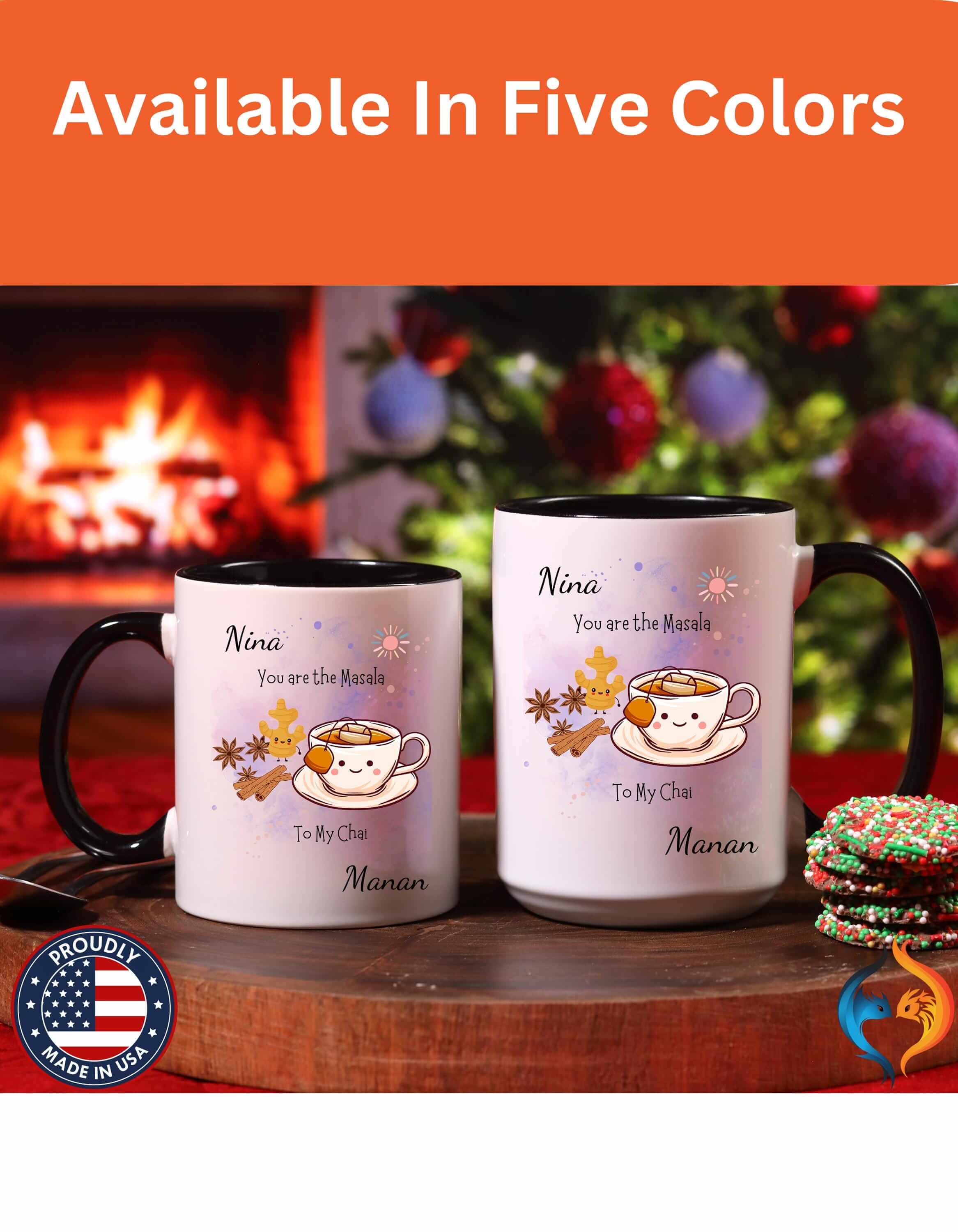 You Are The Masala To My Chai 15Oz Him Her Personalized Funny Valen...