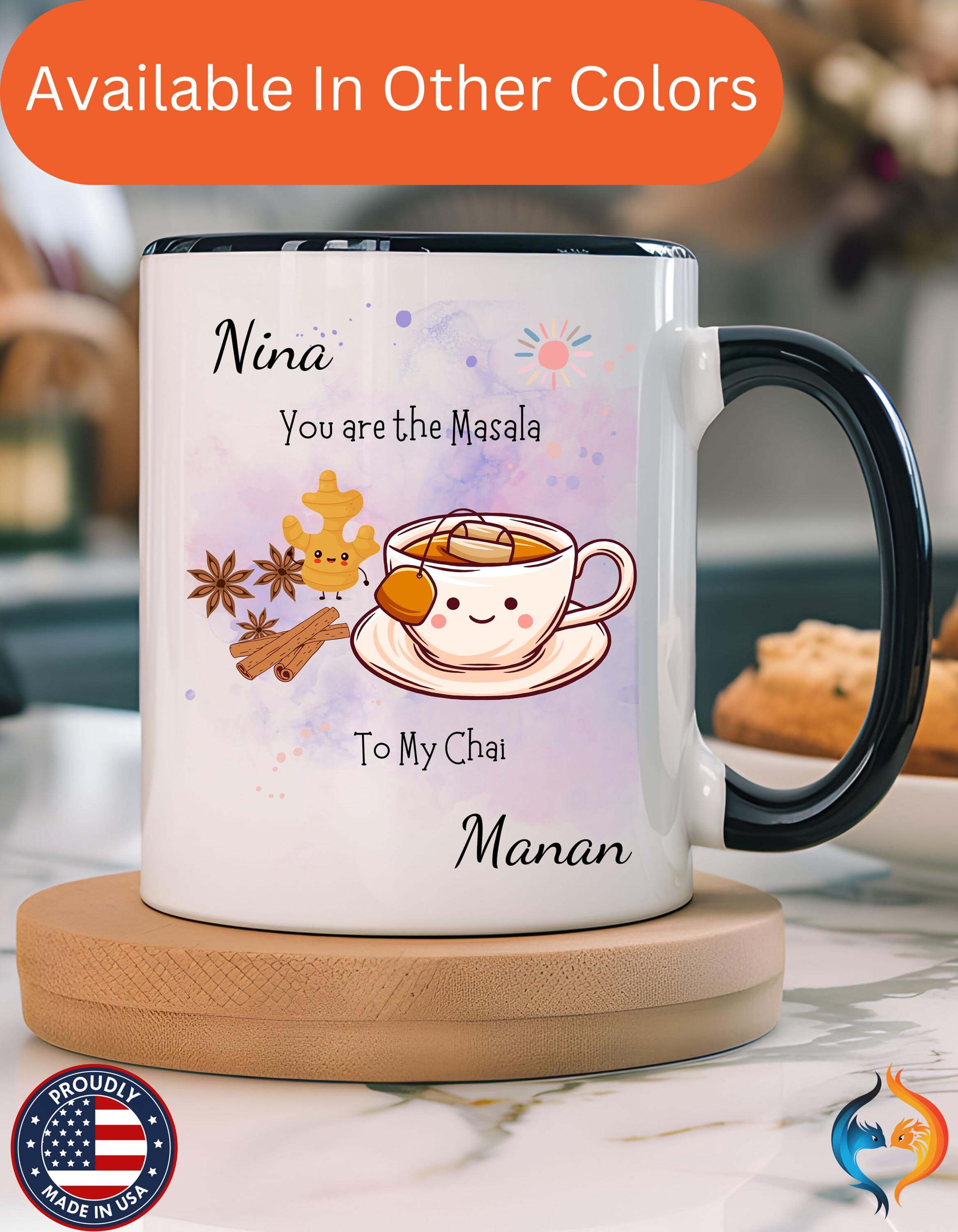 You Are The Masala To My Chai 15Oz Him Her Personalized Funny Valen...