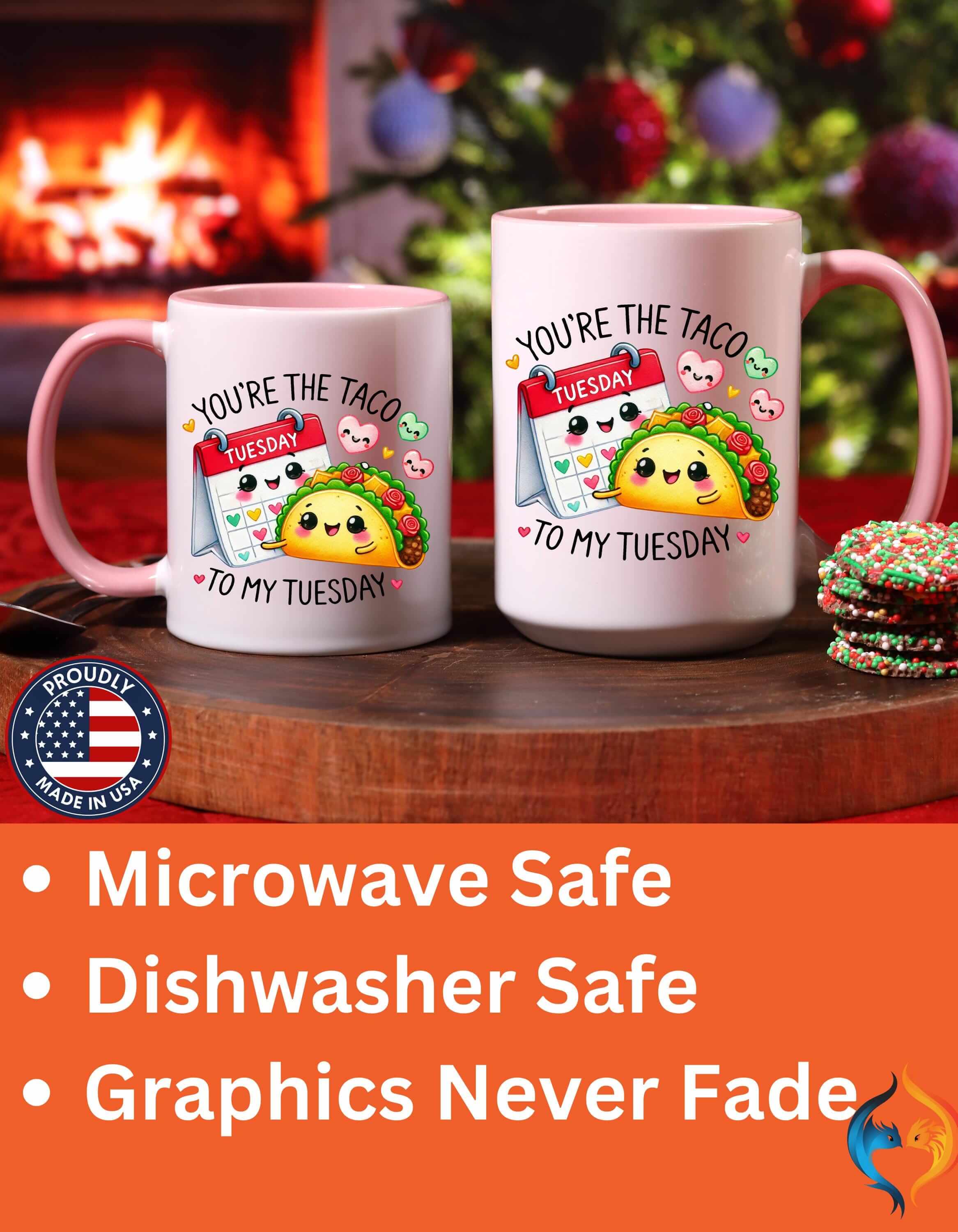 You Are The Taco To My Tuesday 15Oz Him Her Personalized Funny Vale...