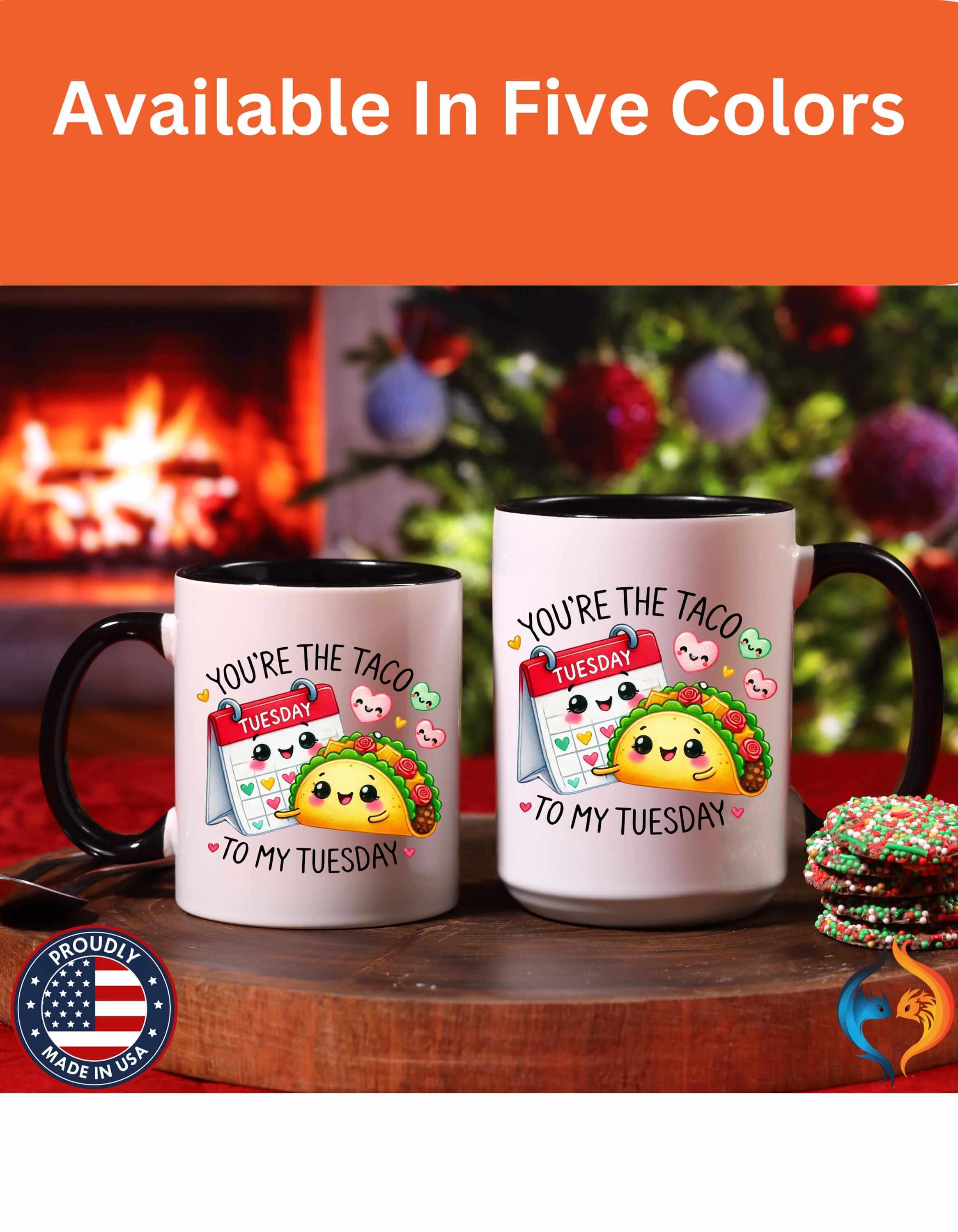 You Are The Taco To My Tuesday 15Oz Him Her Personalized Funny Vale...