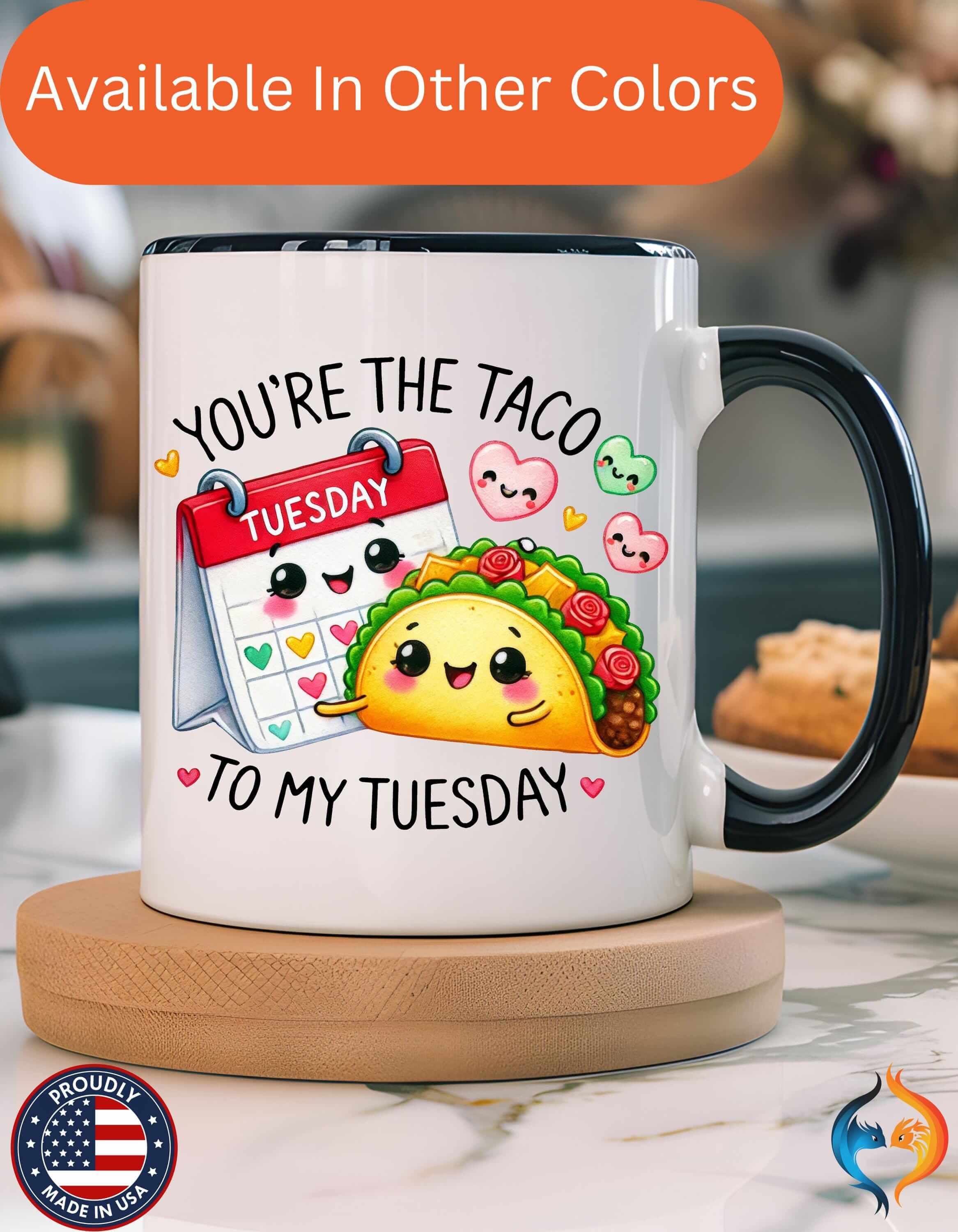 You Are The Taco To My Tuesday 15Oz Him Her Personalized Funny Vale...