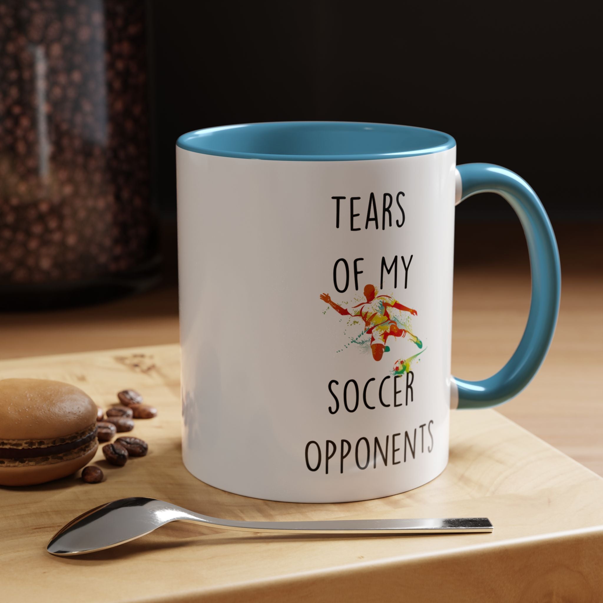 Personalized sarcastic coffee mug Tears Of My Soccer Opponents Tea Cup