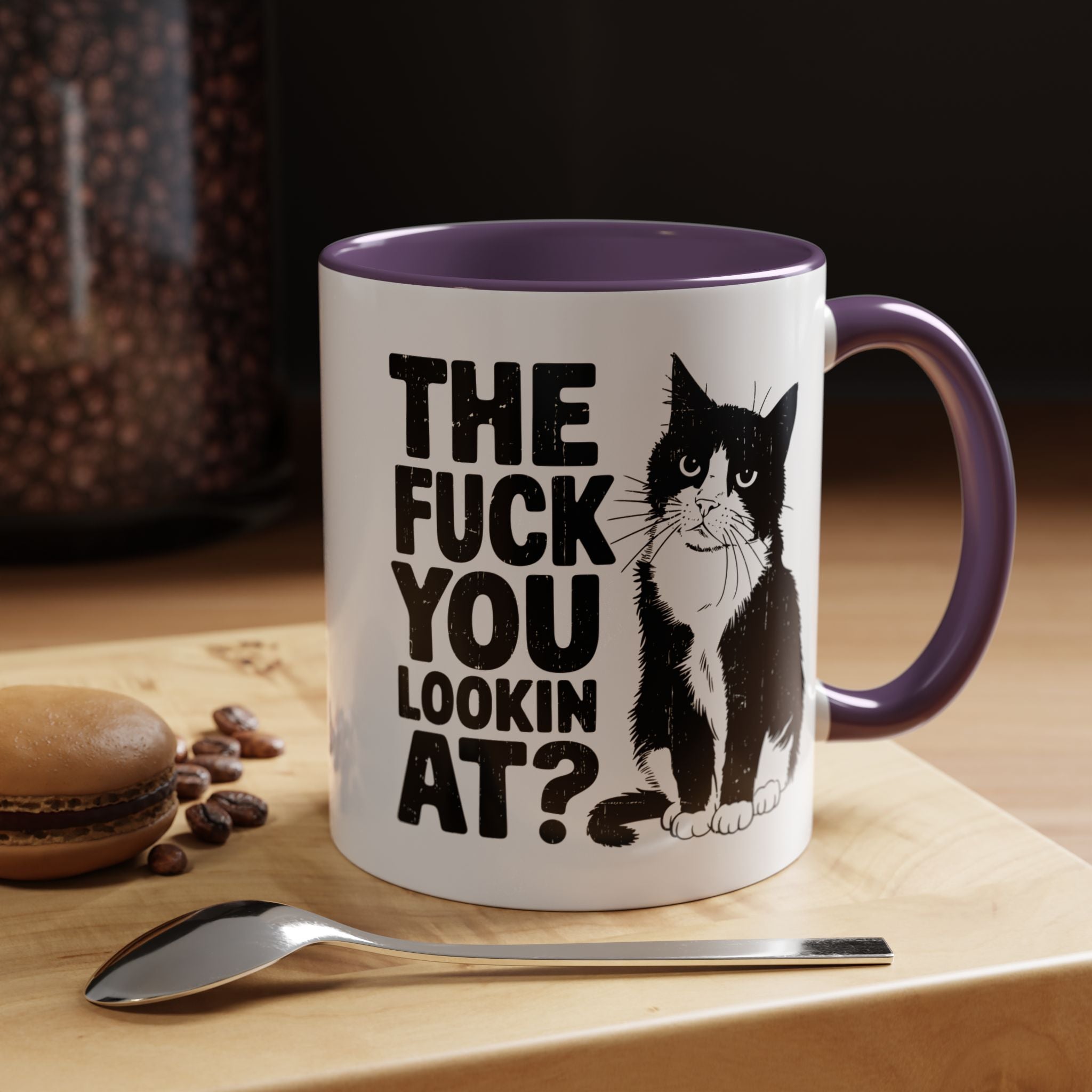 The FUCK You Lookin At | Funny Coffee Mug, Sarcastic Tea Cup, Unique Gift Idea