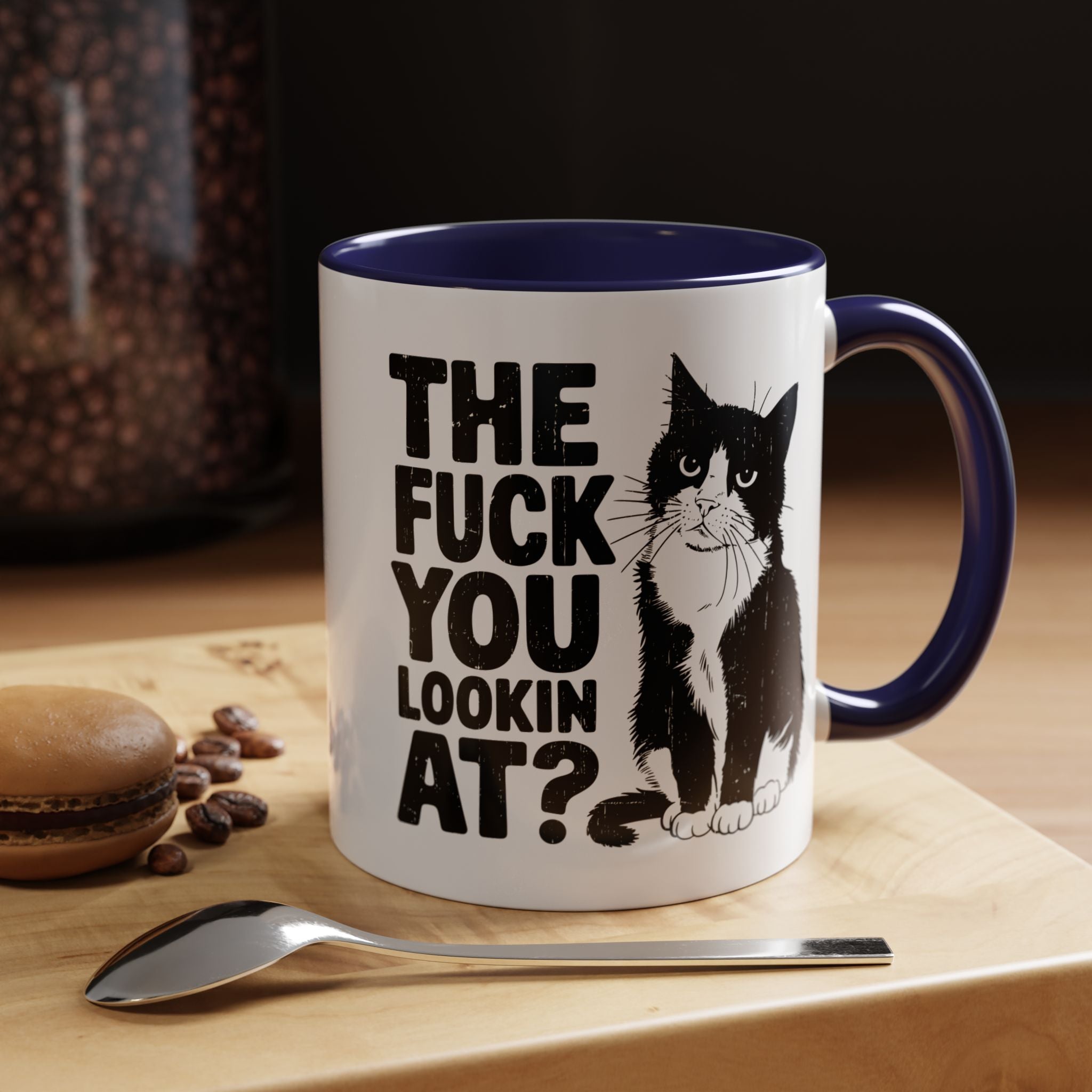 The FUCK You Lookin At | Funny Coffee Mug, Sarcastic Tea Cup, Unique Gift Idea