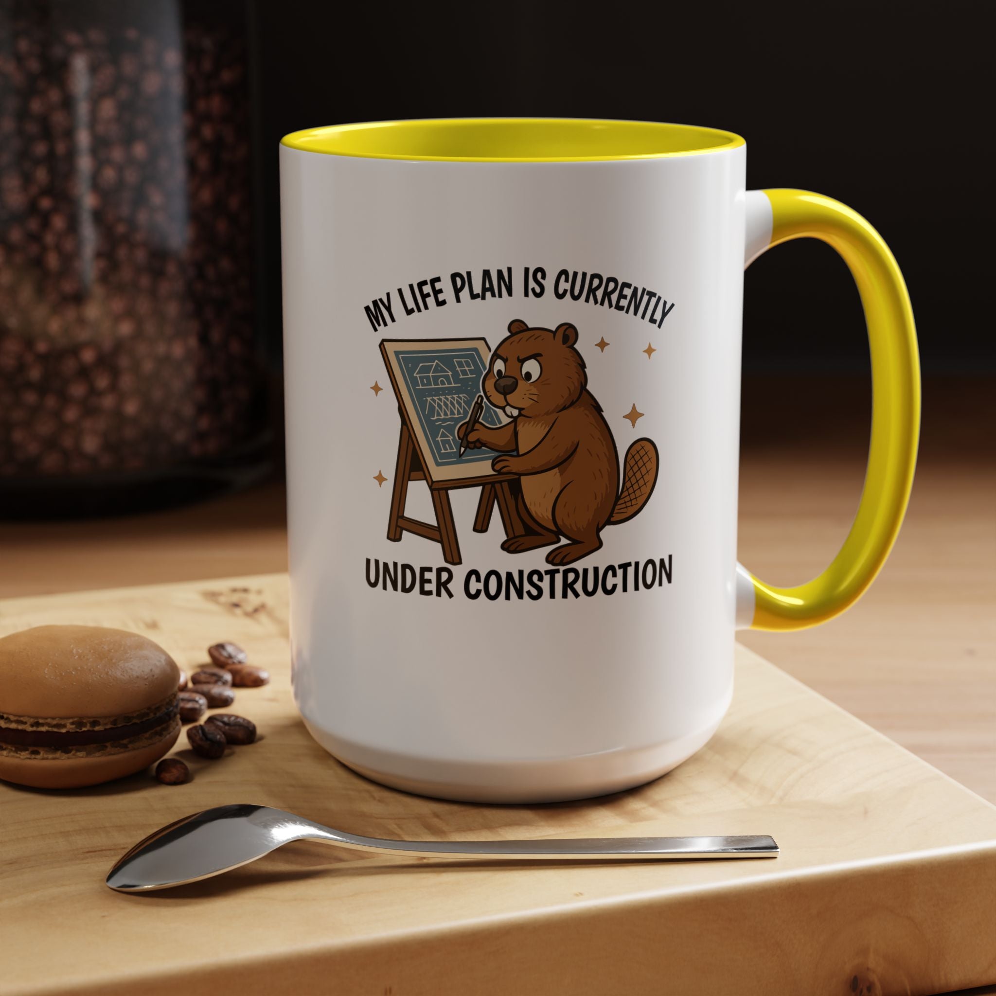 My Life Plan is Under Construction | Funny Coffee Mug, Sarcastic Tea Cup, Unique Gift Idea