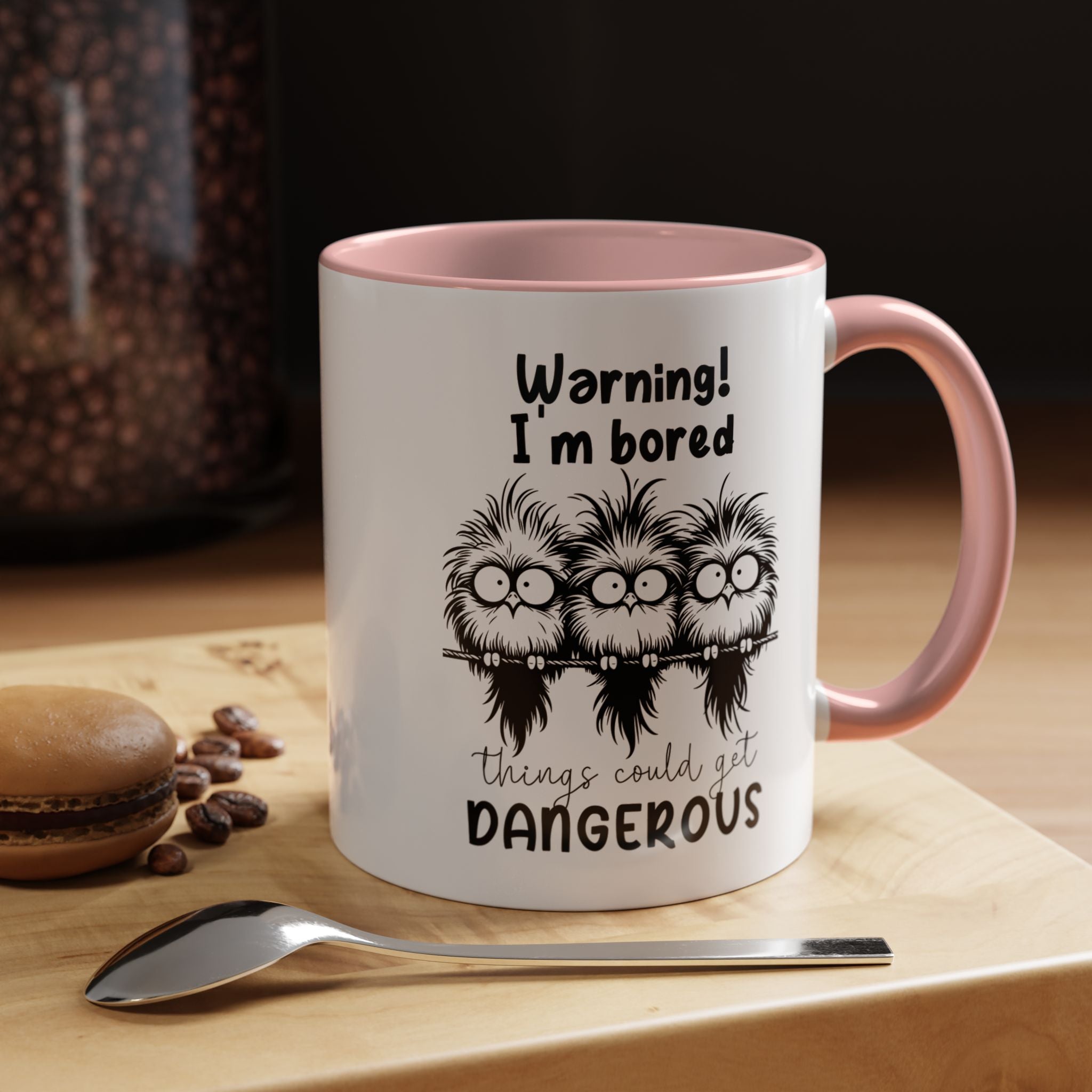Warning I Am Bored | Funny Coffee Mug, Sarcastic Tea Cup, Unique Gift Idea